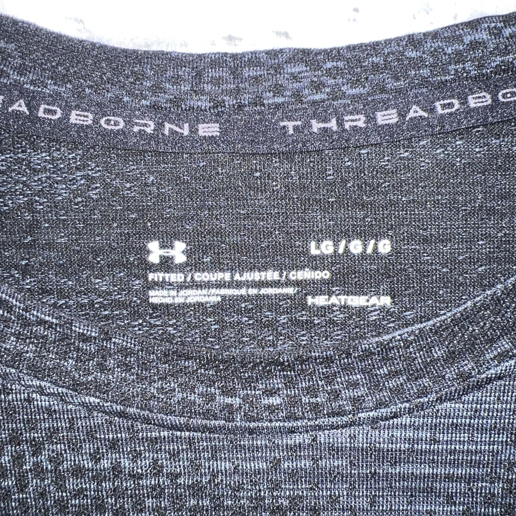 Under Armour Under Armour HeatGear T-Shirt Mens L Black Athletic Fit Theadborne Size US L / EU 52-54 / 3 - 3 Thumbnail