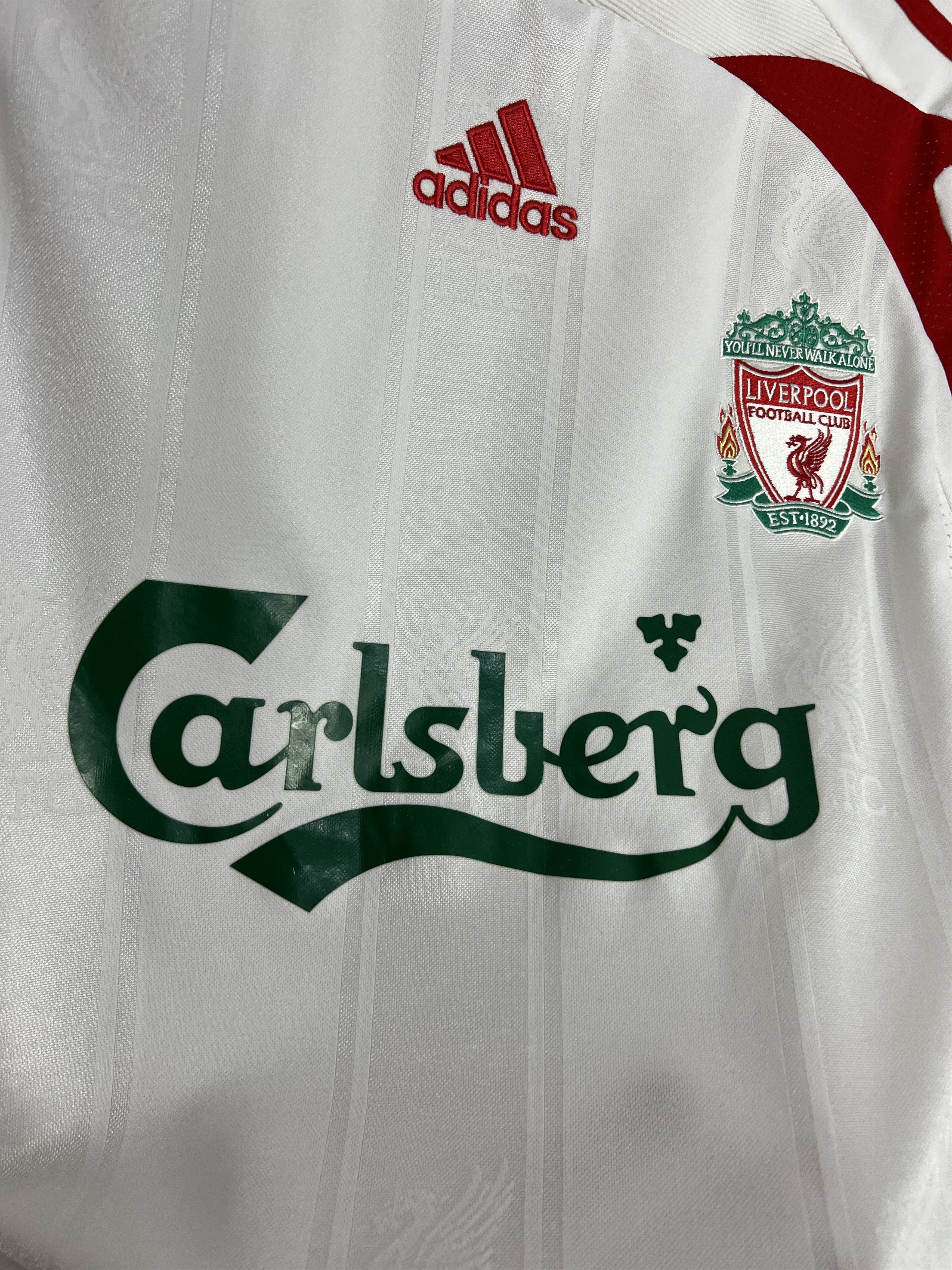 Adidas Liverpool Away football shirt 2007 Soccer Jersey Trikot Size US M / EU 48-50 / 2 - 4 Thumbnail