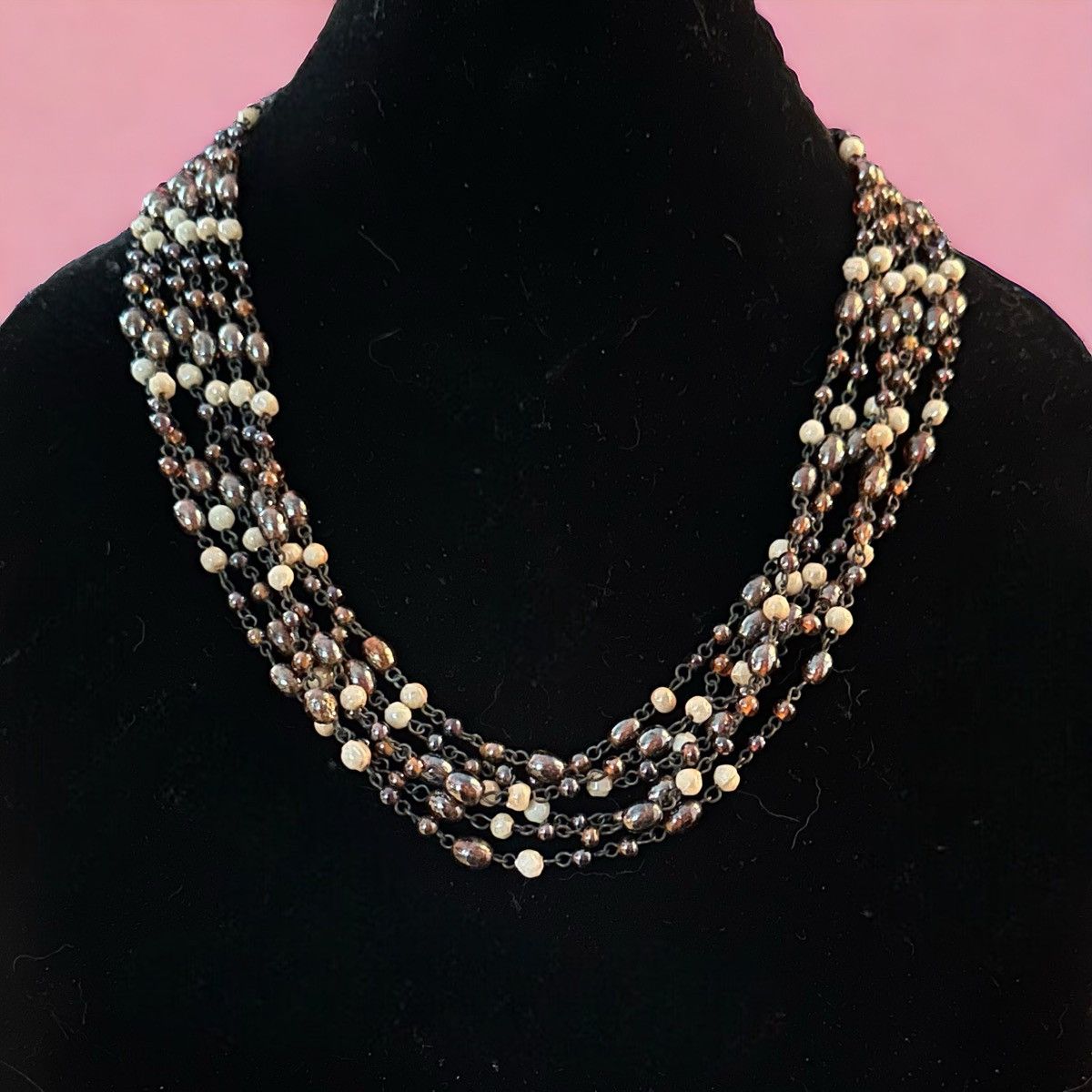 Other Multi strand glass bead necklace Size ONE SIZE - 1 Thumbnail