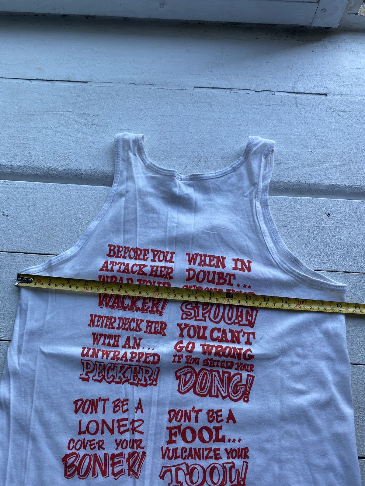 Other 🔗90s humor tank top NATIONAL CONDOM WEEK Joke shirt mens Size US M / EU 48-50 / 2 - 9 Thumbnail