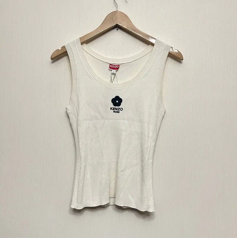 Kenzo KENZO Women's Beige Cotton T-Shirt 0089 Size M / US 6-8 / IT 42-44 - 1 Thumbnail
