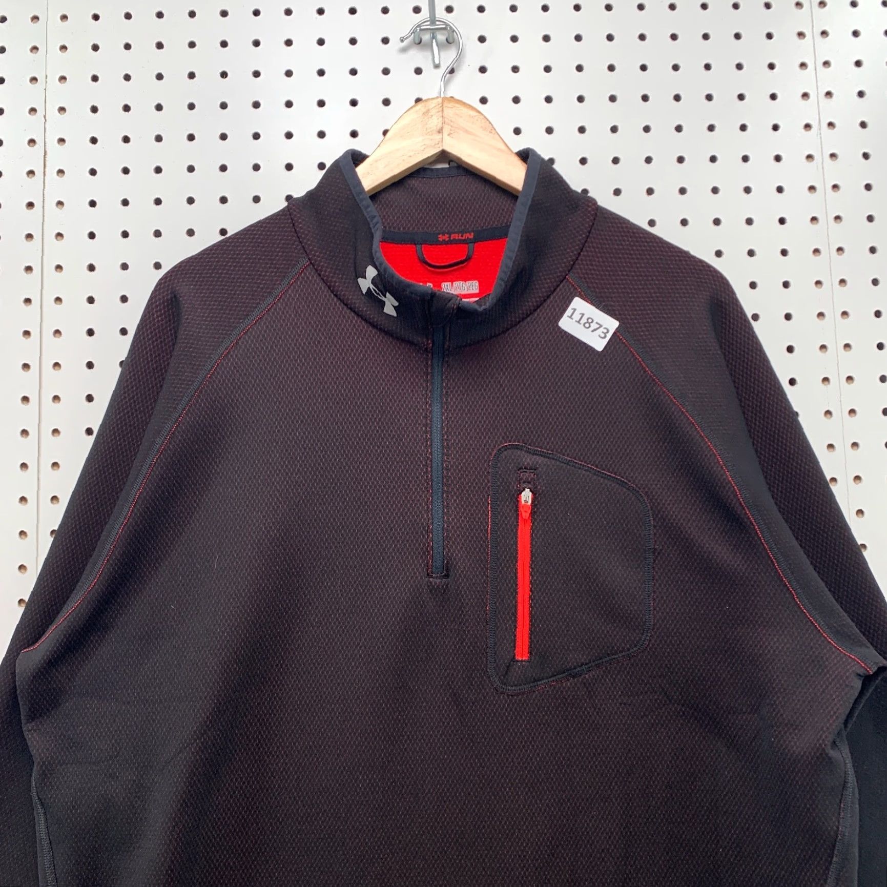 Under Armour Under Armour Run Sweater Shirt Mens Size Medium Black 1/4 Zip Pullover 90s Running Gear Mens Size US M / EU 48-50 / 2 - 2 Thumbnail