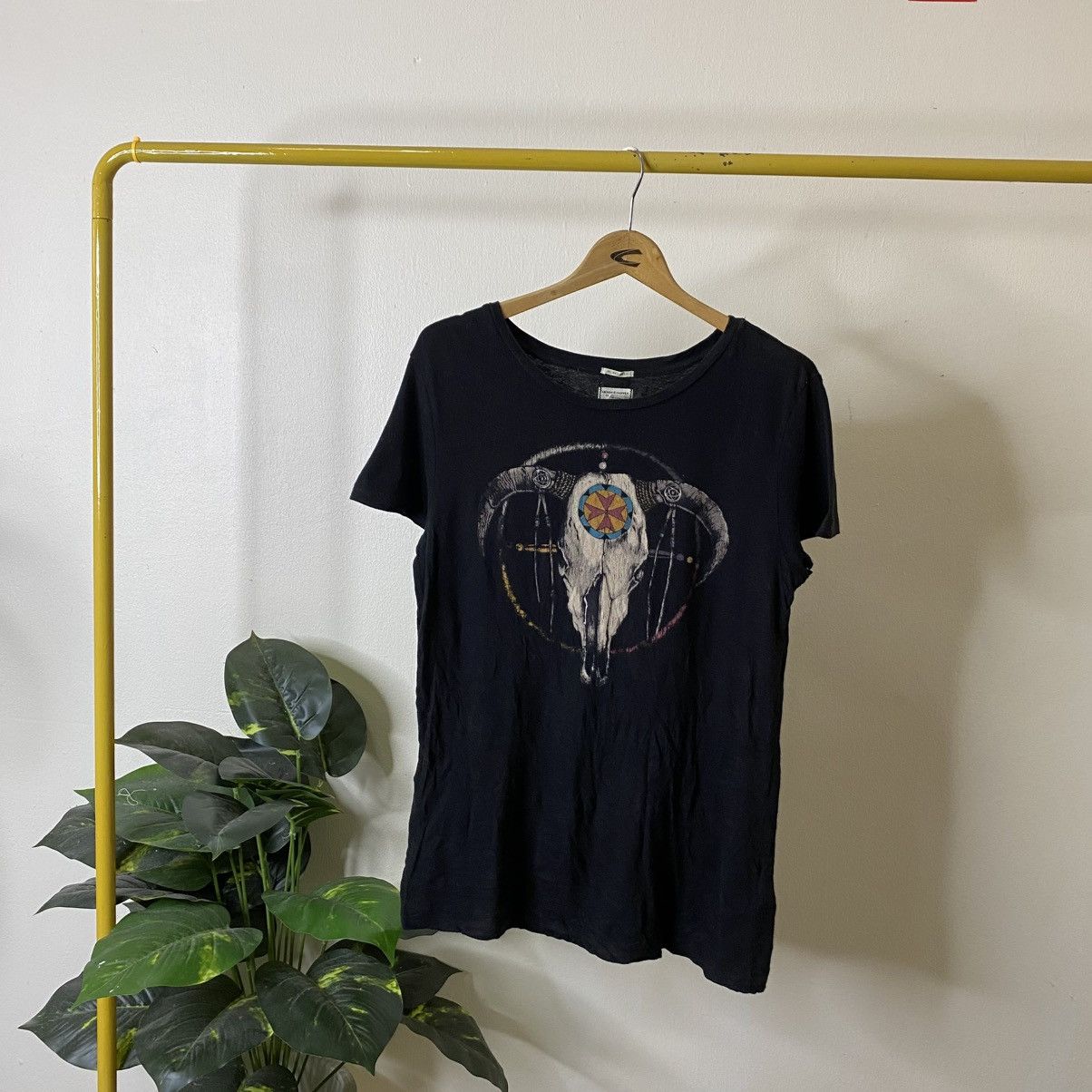 Denim & Supply Ralph Lauren Native Graphic Women T Shirt Black Size S / US 4 / IT 40 - 1 Thumbnail