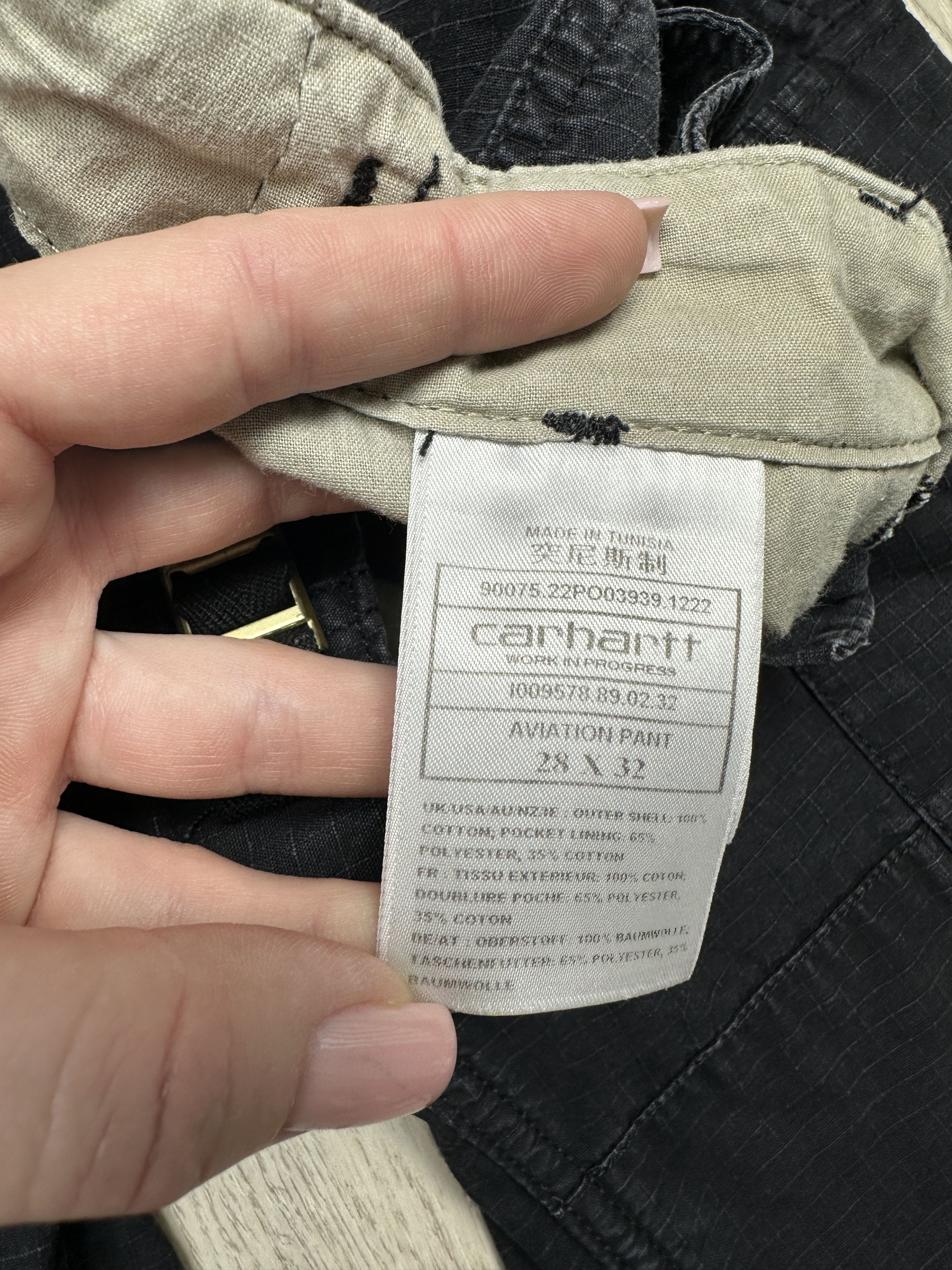 Carhartt Wip Carhartt WIP Vintage Mens Aviation Cargo Pants Workwear Size US 28 / EU 44 - 8 Thumbnail