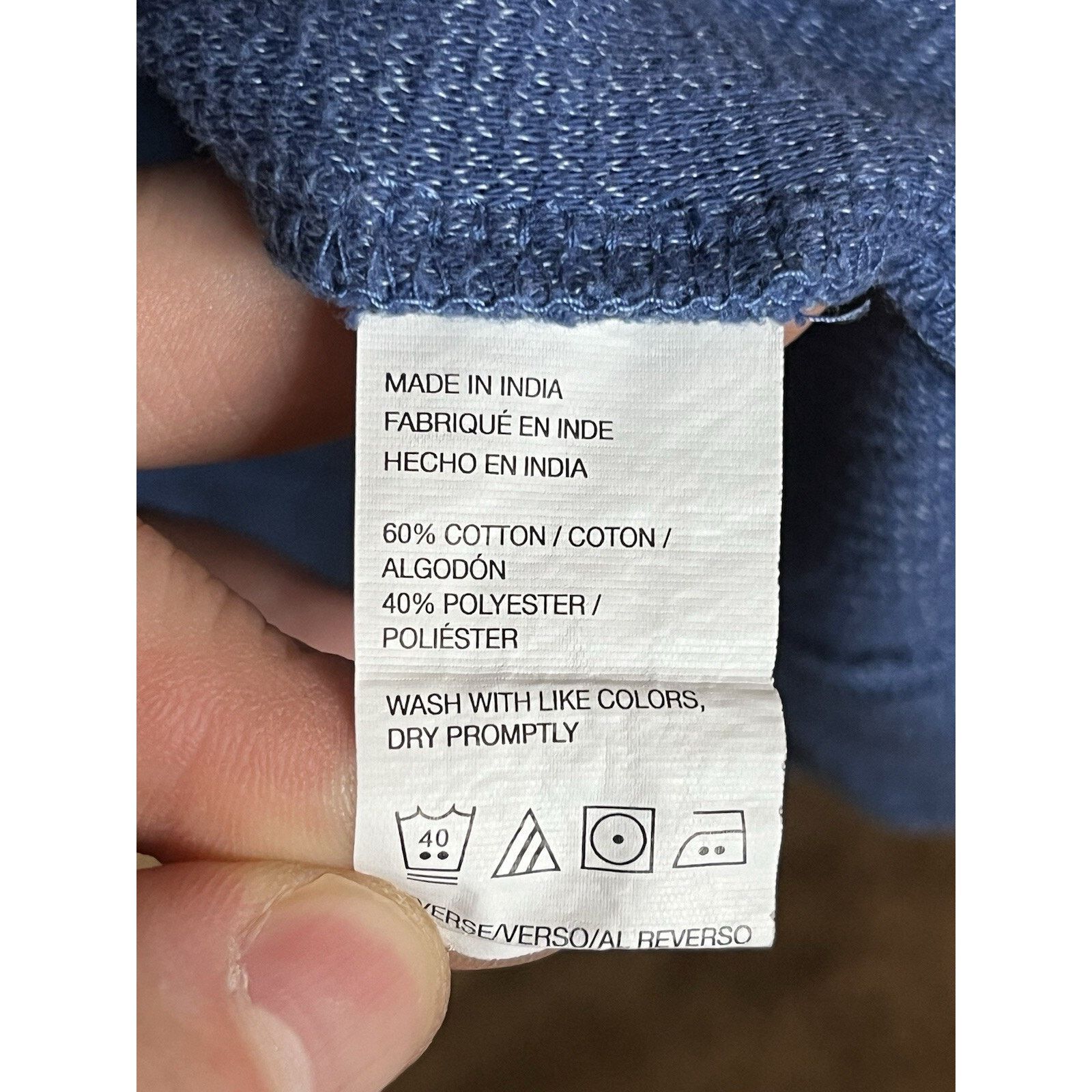 Van Heusen Van Heusen 1/4 Zip Men's XL Blue Long Sleeve Pull Over Size US XL / EU 56 / 4 - 5 Thumbnail