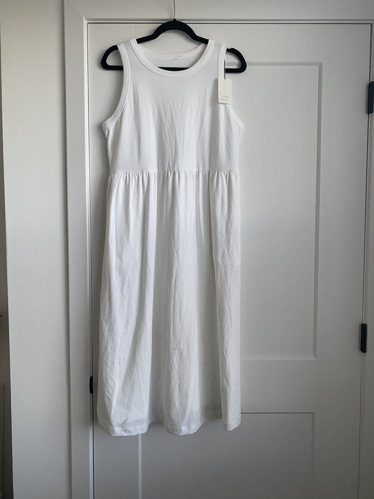 Other A New Day Women’s sleeveless NWT Knit White Ballet Dress Size L / US 10 / IT 46 - 3 Thumbnail
