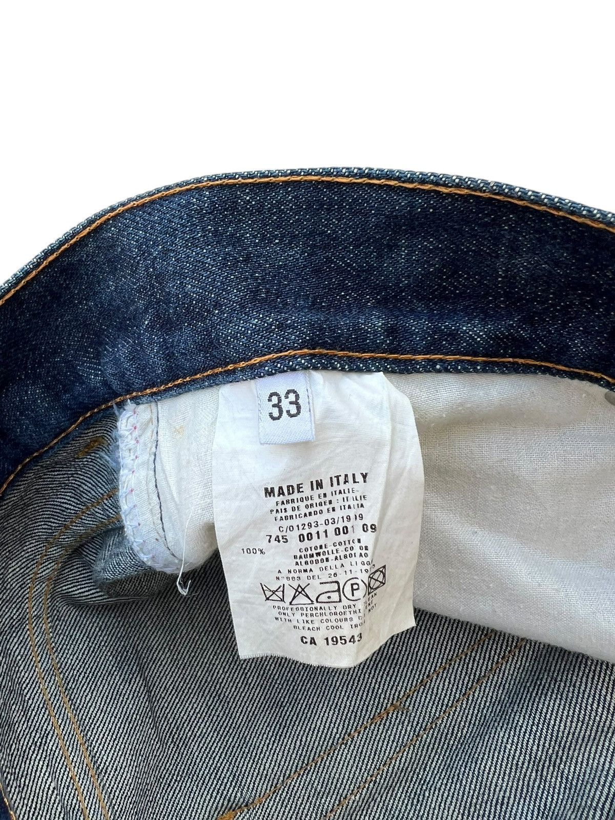 Helmut Lang 90s Helmut Lang GLJeans Classic Cut Raw Denim MuddyJeans Size US 33 - 23 Thumbnail