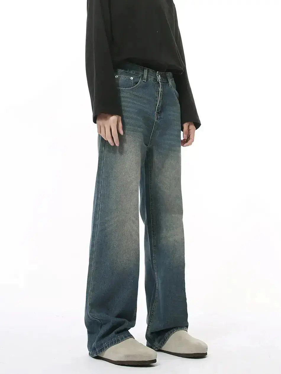Japanese Brand Retro loose casual high street jeans Size US 32 / EU 48 - 1 Thumbnail