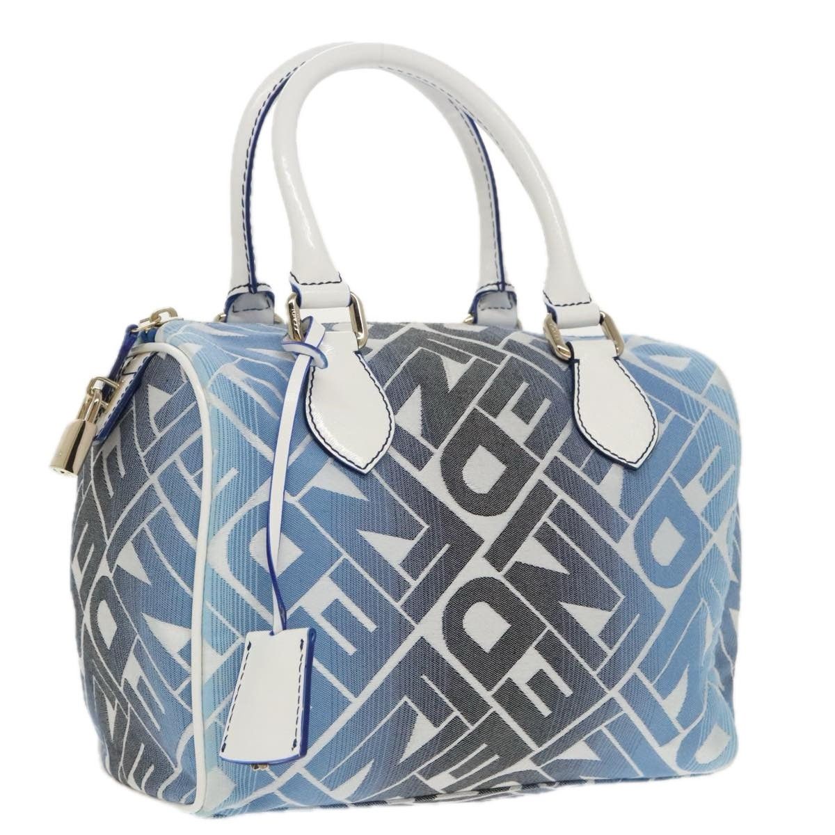 Fendi FENDI Zucca Canvas Hand Bag Blue Gold Size ONE SIZE - 1 Thumbnail