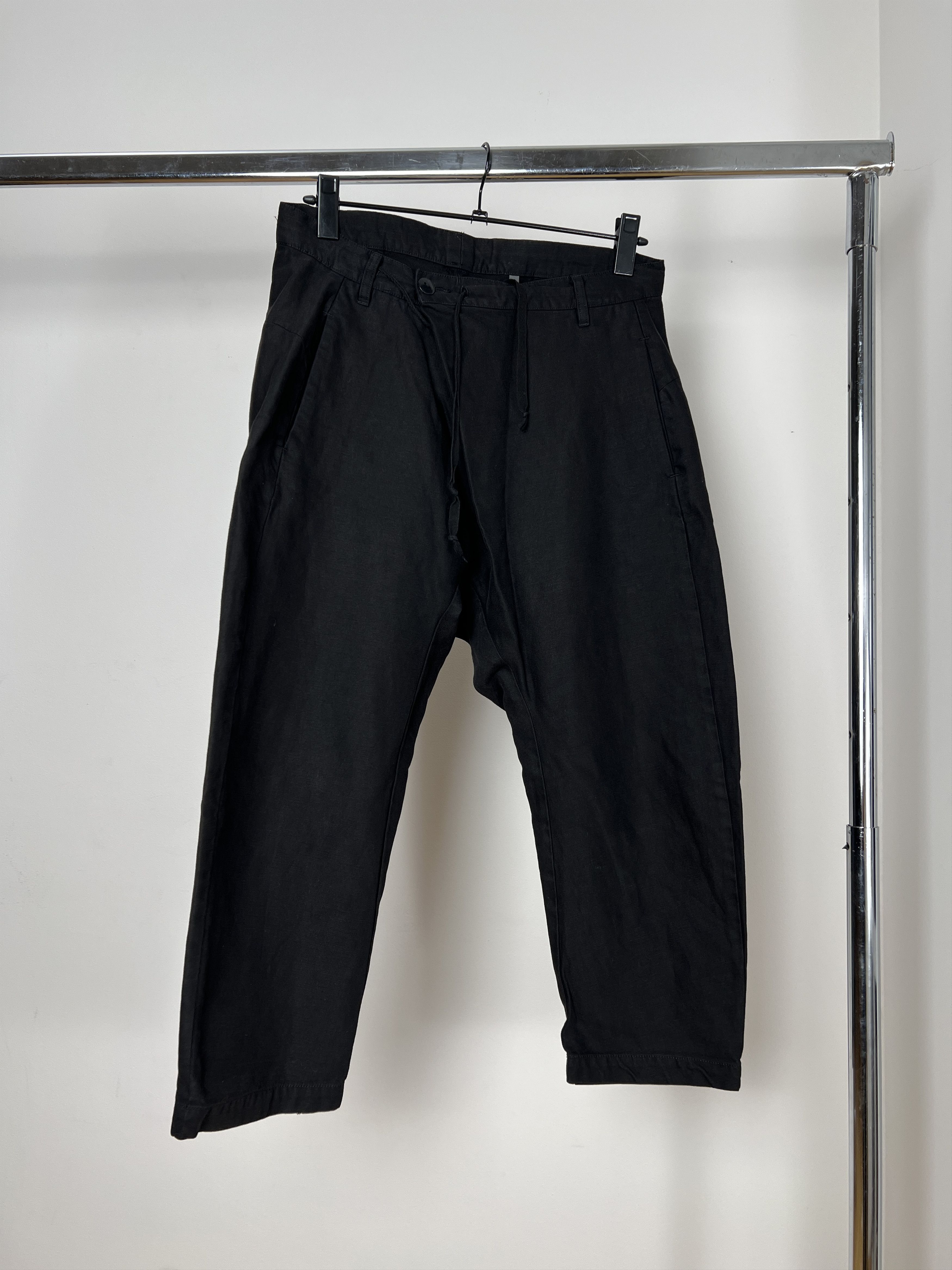 Kazuyuki Kumagai Attachment Kazuyuki Kumagai Attachment Cropped Abstract Pants Size US 31 - 1 Thumbnail