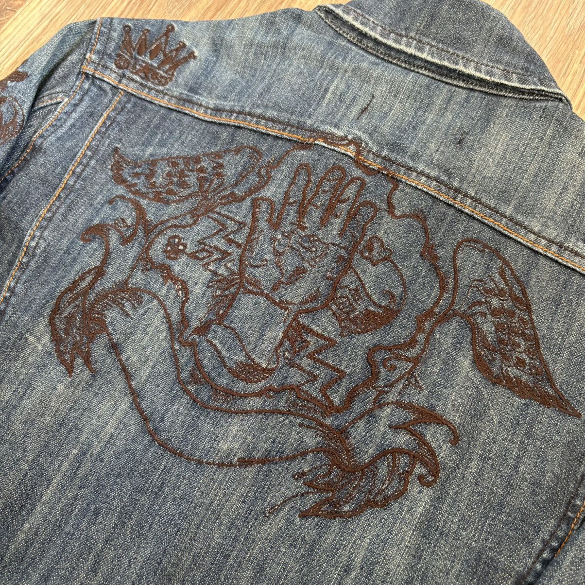 Archive Diesel embroidered denim jacket ifsixwasnine y2k