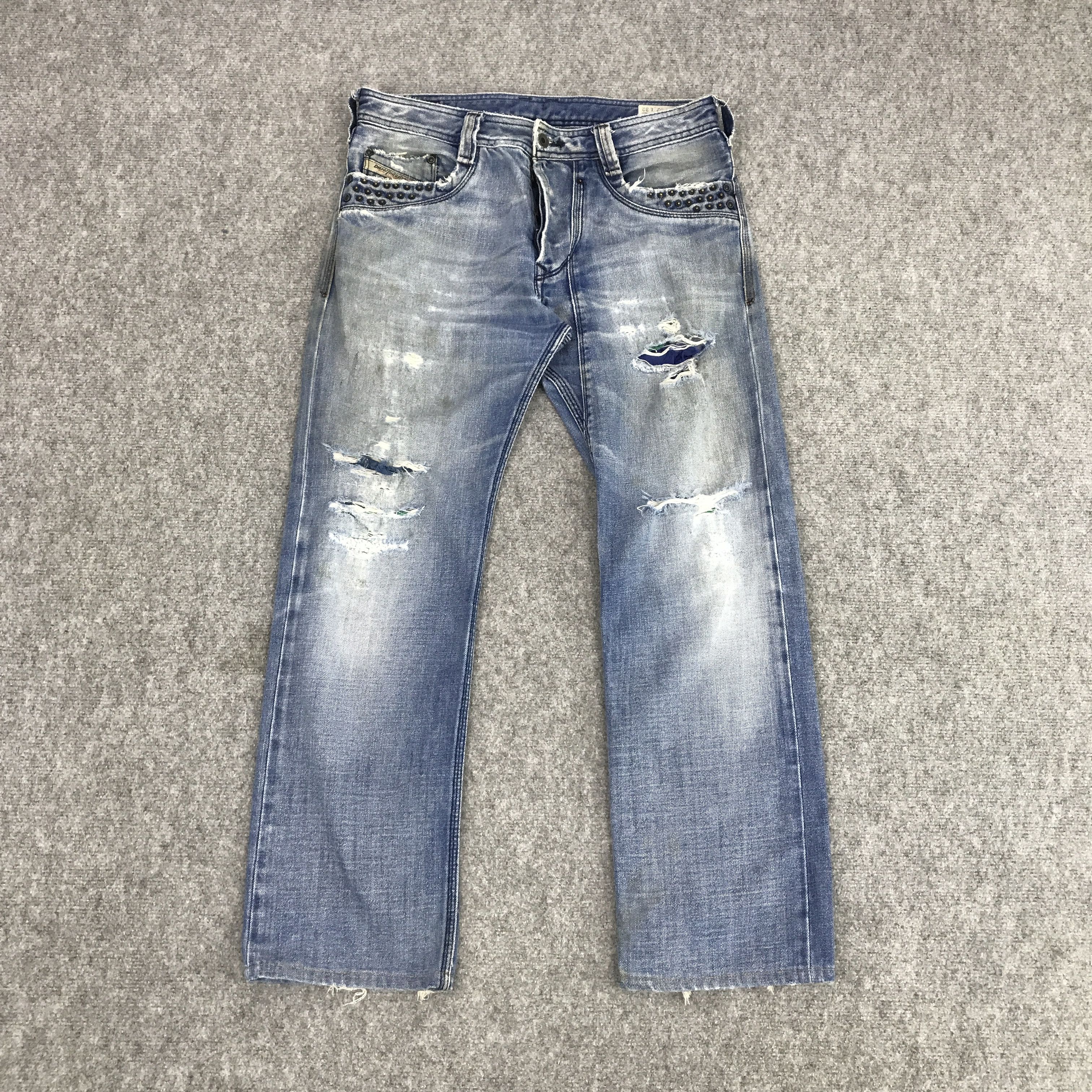 Diesel DIESEL TIMMEN DENIM DISTRESSED JEANS PANT Size US 32 / EU 48 - 1 Thumbnail