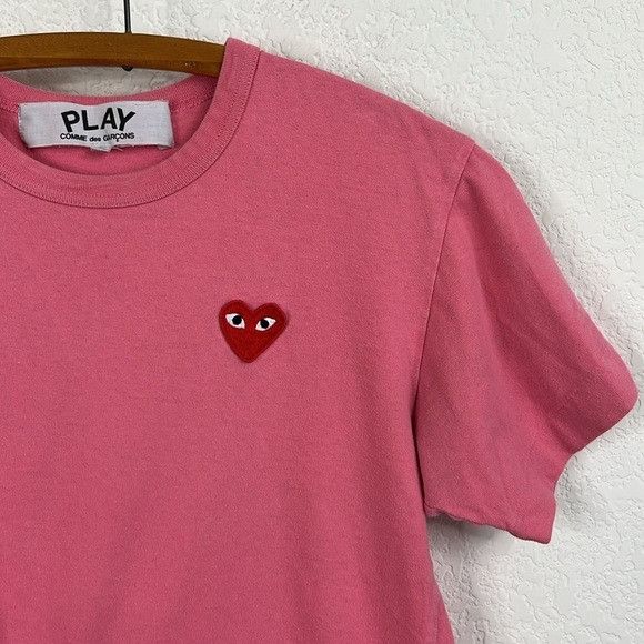 Comme des Garcons Comme Des Garcons Pink Unisex Short Sleeve Cotton T Shirt Size M / US 6-8 / IT 42-44 - 2 Thumbnail