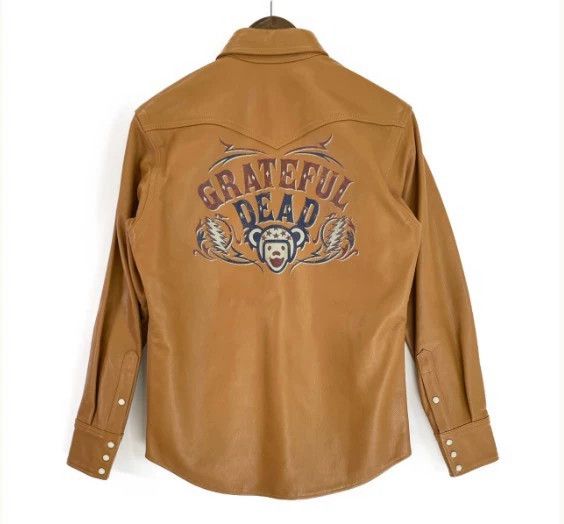 The Real McCoy's The Real McCoy's Leather Shirt Size 15 with Silk Lining and Size US M / EU 48-50 / 2 - 2 Thumbnail