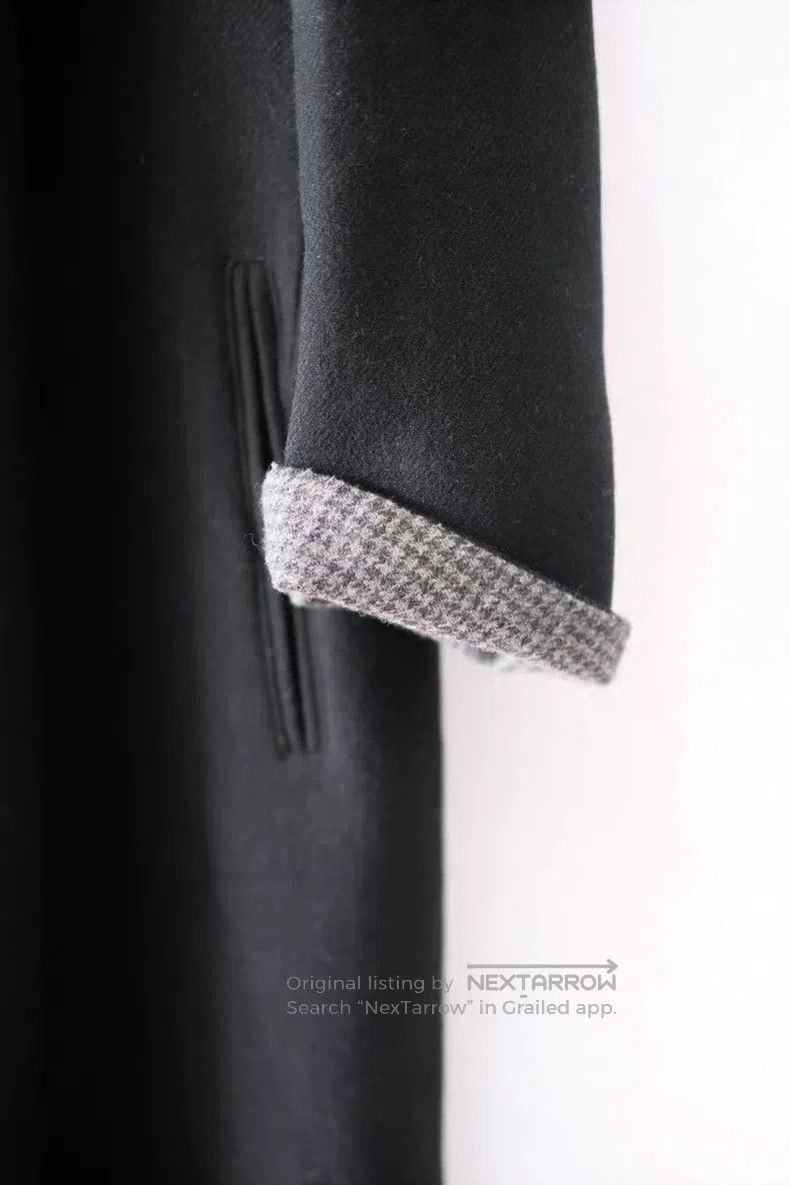 Yohji Yamamoto YOHJI YAMAMOTO Checked Tweed Wool Coat with Buckle Size US L / EU 52-54 / 3 - 6 Thumbnail