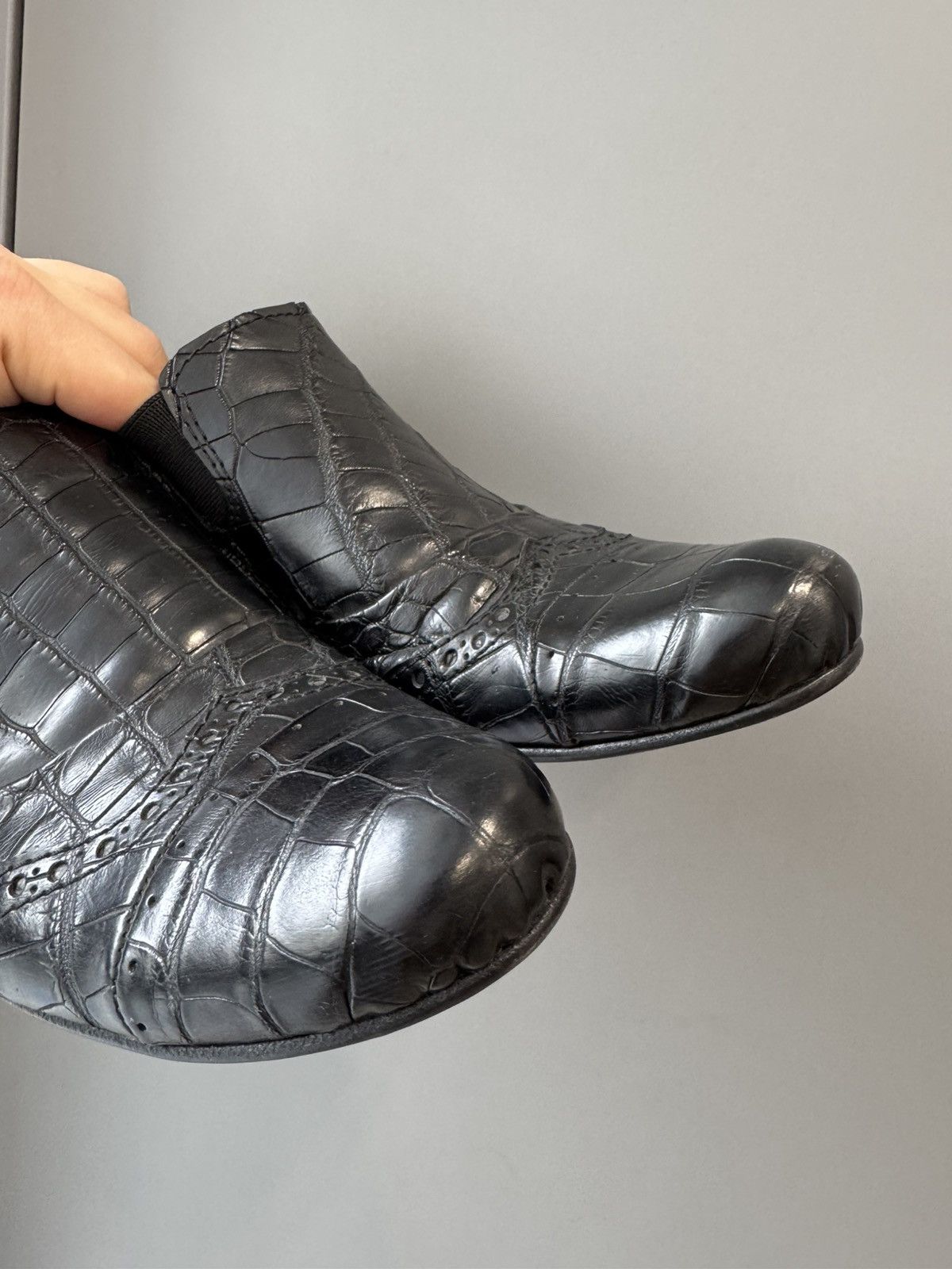 Marsell Marsell Formal Slip-Ons Black Crocodile Size US 8 / EU 41 - 10 Thumbnail
