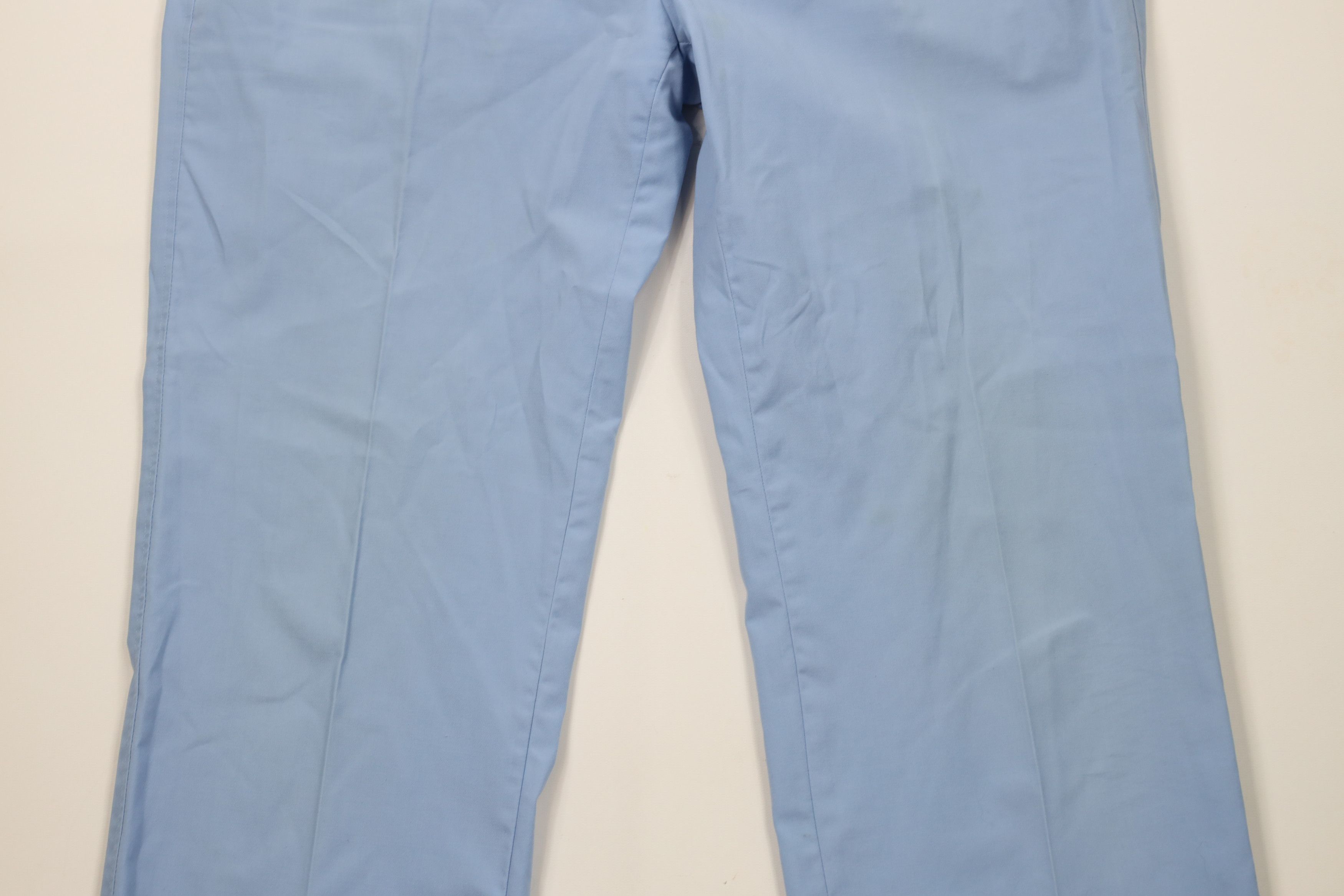 Vintage Vintage 70s Streetwear Flared Wide Leg Chino Pants Blue Size US 36 / EU 52 - 3 Thumbnail