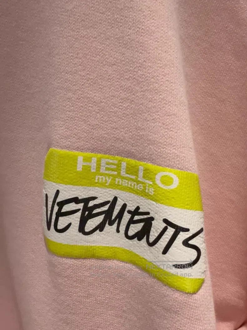 Vetements Vetements Pink Sweatshirt Size XS / US 0-2 / IT 36-38 - 2 Thumbnail