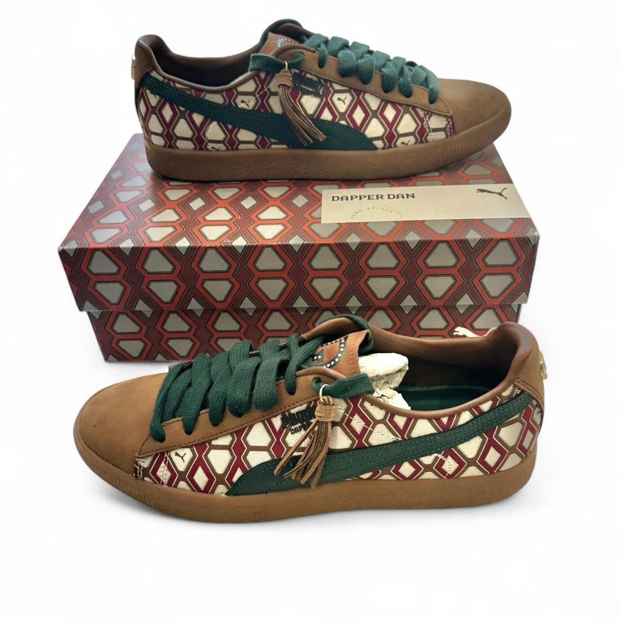 Dapper Dan Puma x Dapper Dan Men’s Clyde Sneakers - Men’s Size 10.5 Size US 10.5 / EU 43-44 - 1 Thumbnail