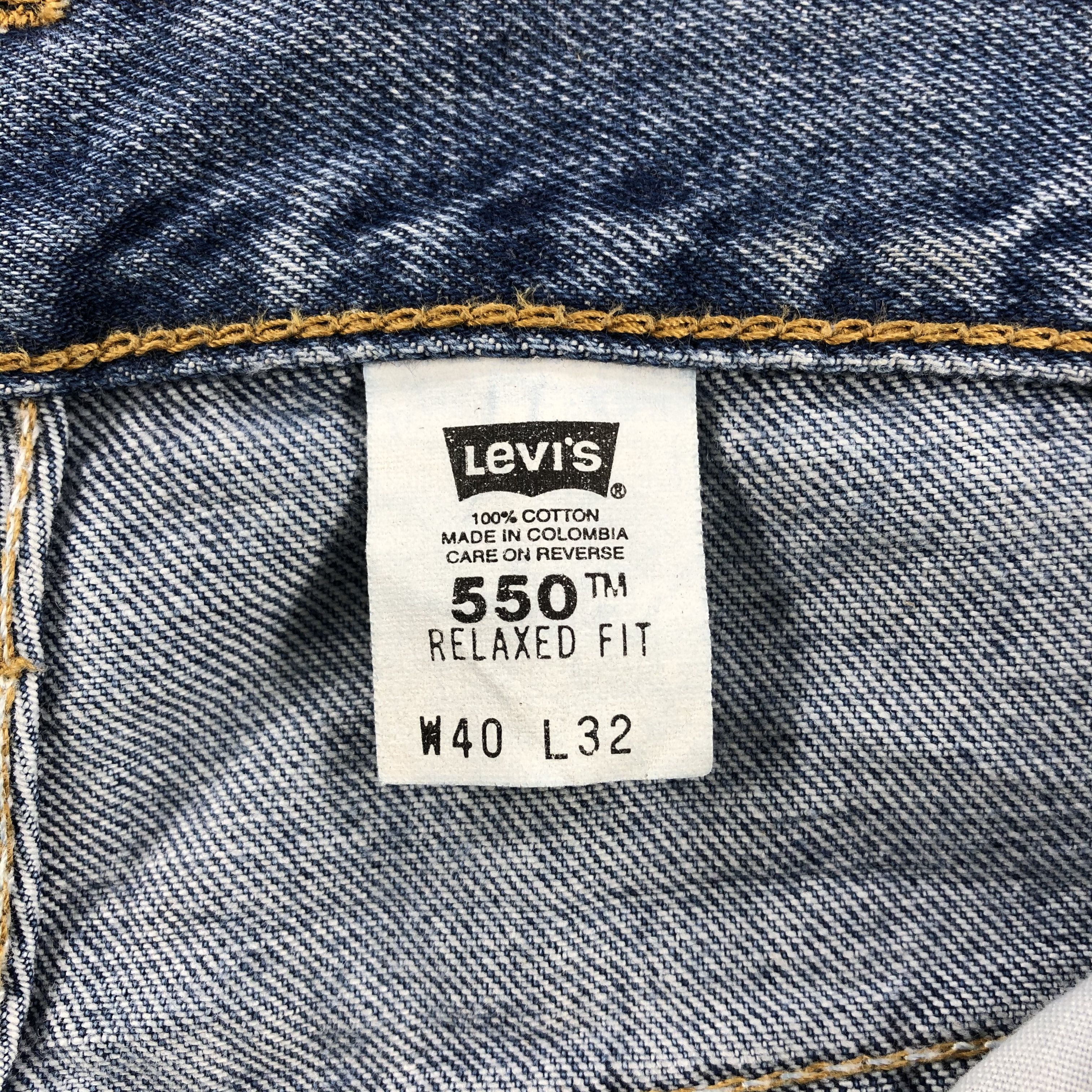 Levi's levis 550 Vintage Jeans Faded Blue Denim-J1015 Size US 39 - 10 Thumbnail