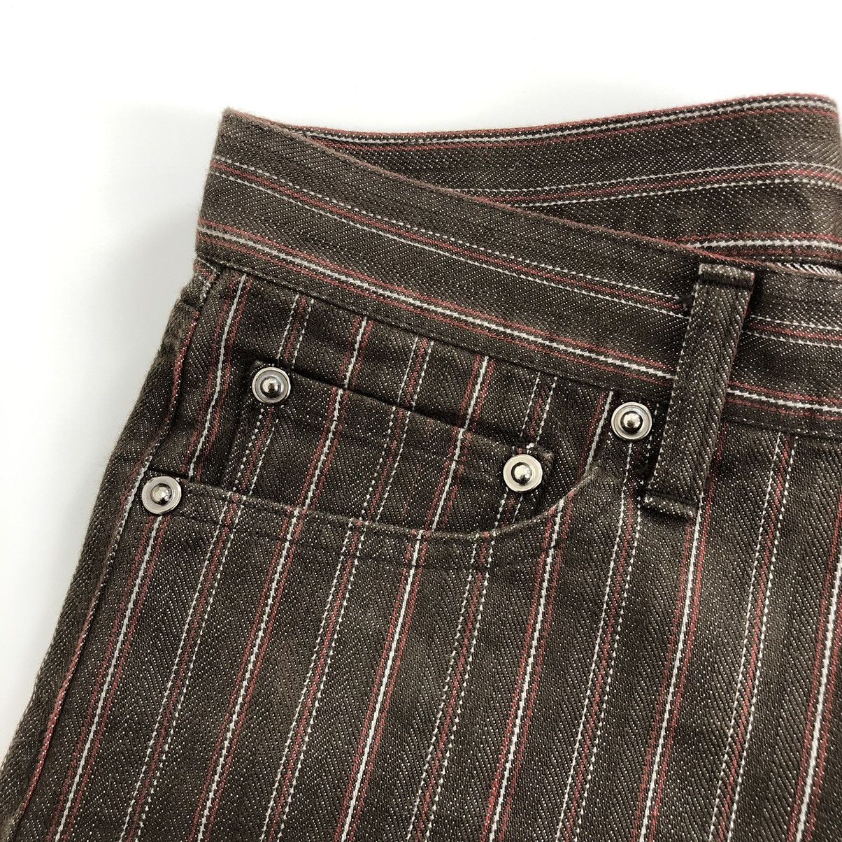 20471120 × If Six Was Nine × semanticdesign Y2K Semantic Design Striped Brown Travis Scott Denim Pants Size US 30 / EU 46 - 6 Thumbnail