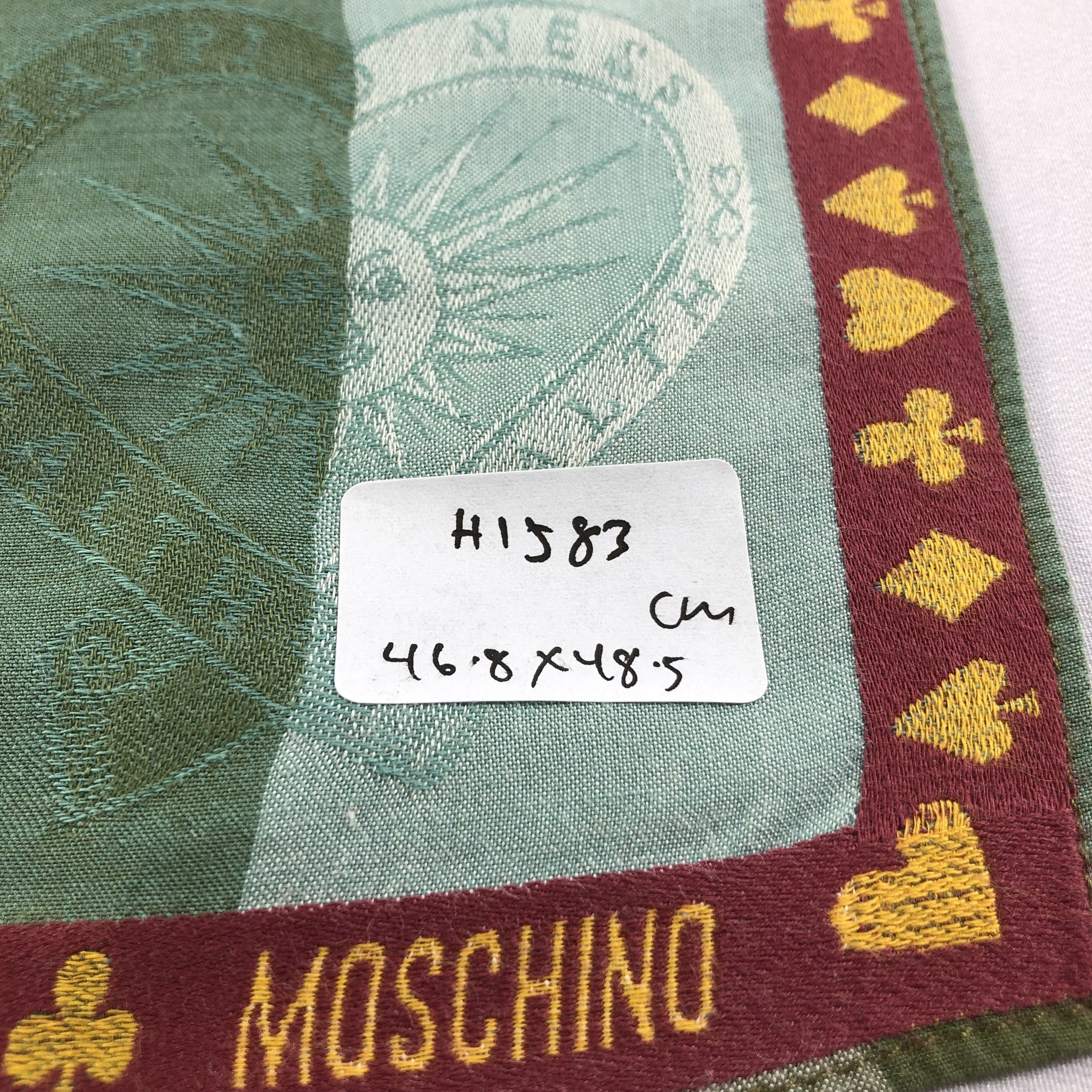 Moschino Moschino Handkerchief Neckerchief Bandana H1583 Size ONE SIZE - 7 Thumbnail