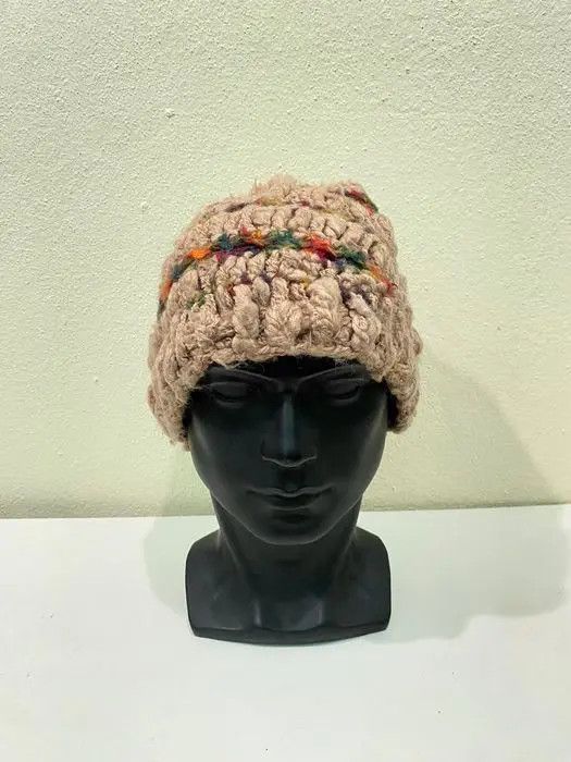 Japanese Brand Titicaca Knit Bobble Beanie Hat Size ONE SIZE - 3 Thumbnail