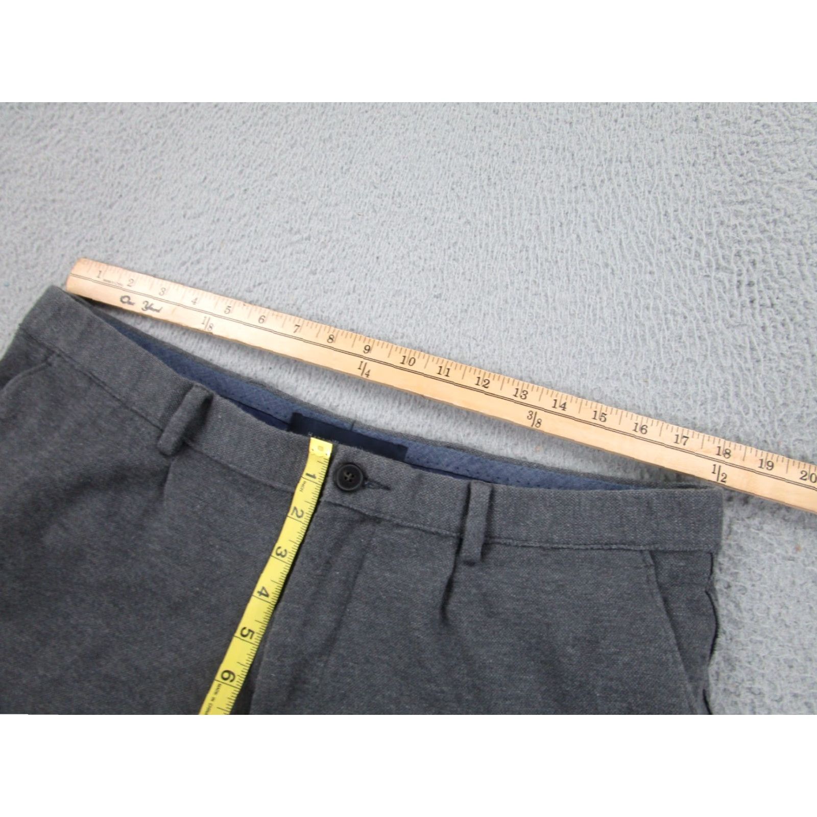 Harris Wharf London Harris Wharf London Pants Mens 36x28 Gray Preppy Academia Business Casual Dress Pants Straight Pockets IT 52 Vintage No Size US 36 / EU 52 - 4 Thumbnail