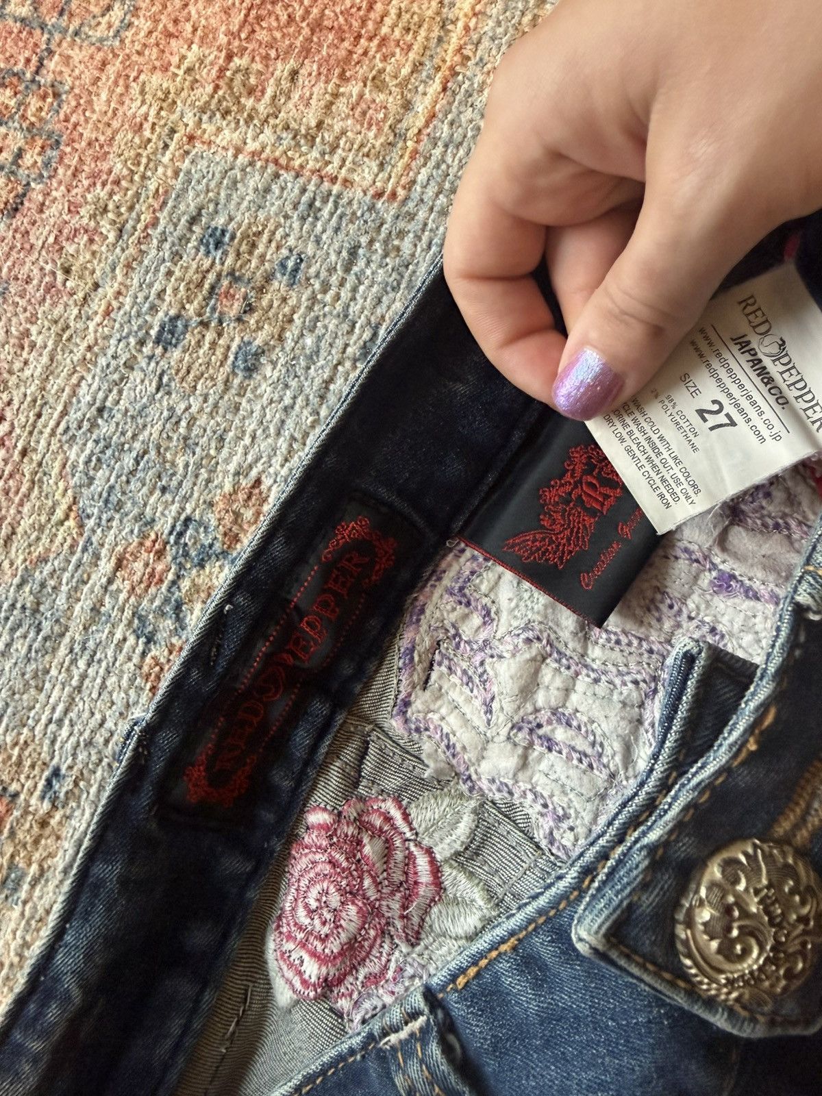 Ed Hardy Vintage Japanese denim Size 27" / US 4 / IT 40 - 6 Thumbnail