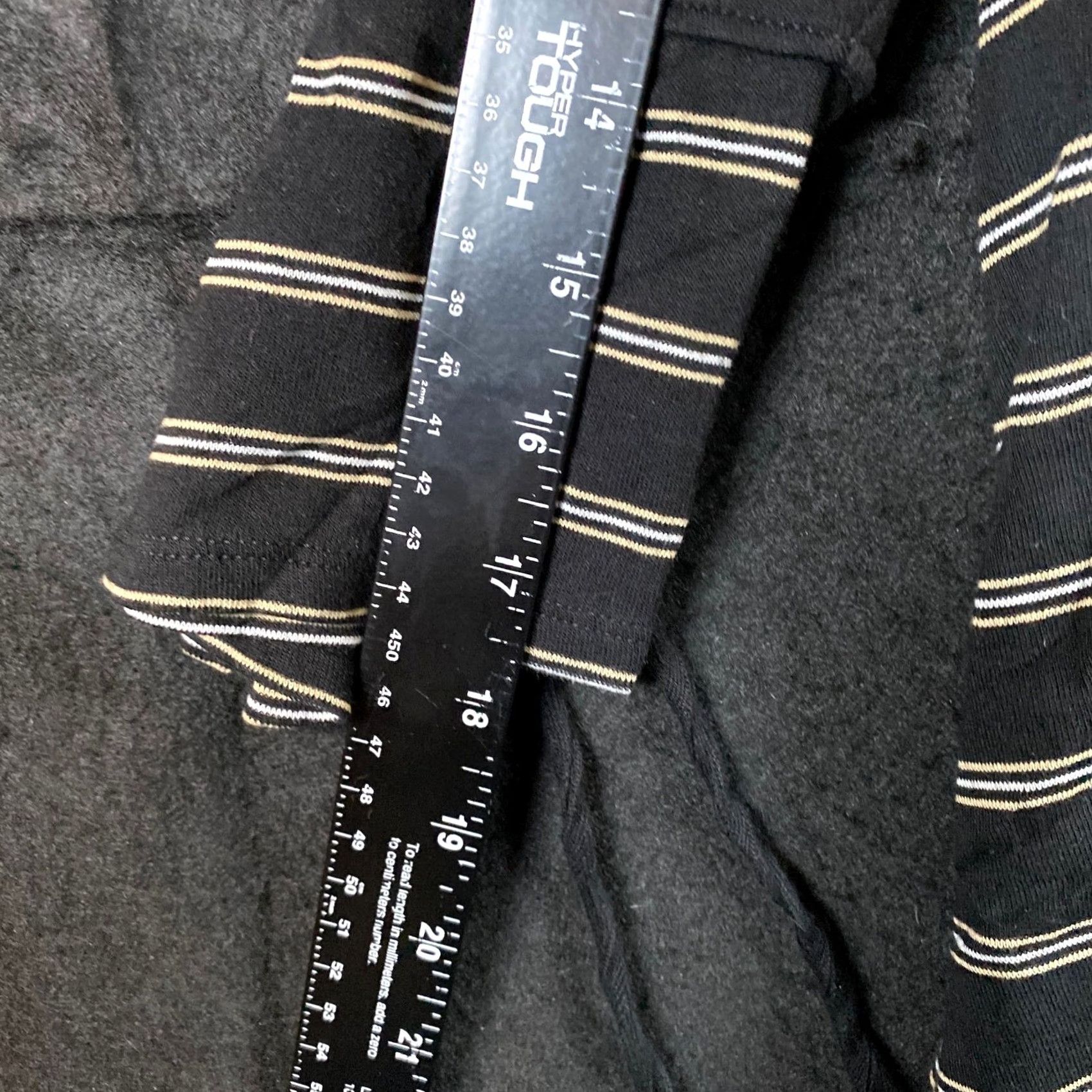 J. Jill J.Jill Shirt Black Striped Pima Tie Sleeve L Jersey Cotton 3/4 Sleeve Casual Womens Size L / US 10 / IT 46 - 5 Thumbnail