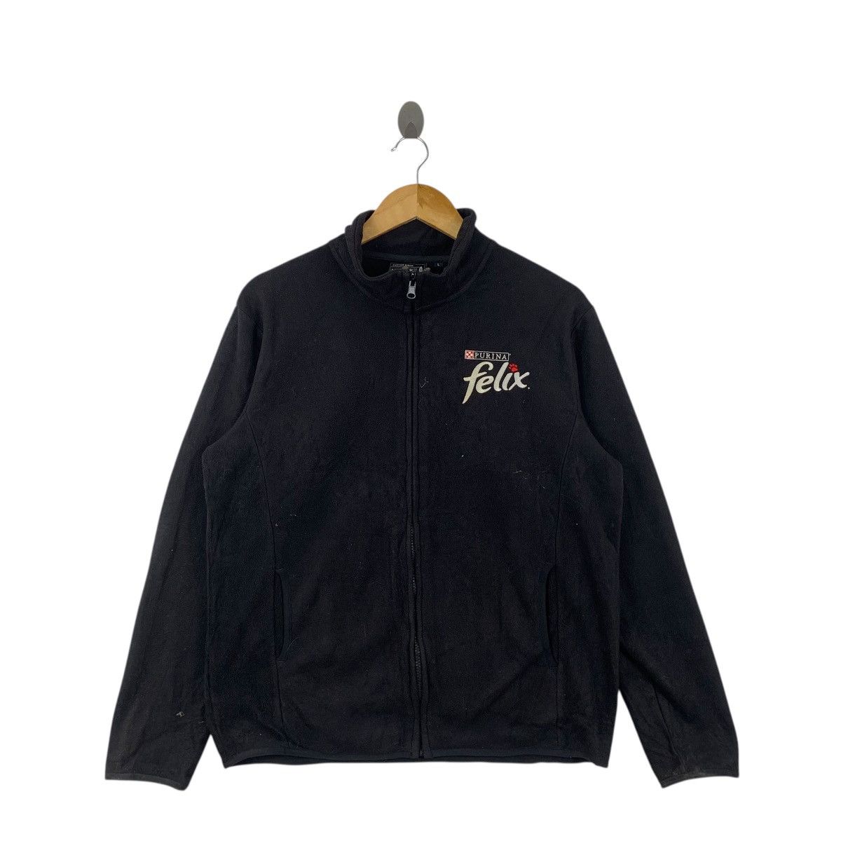 Other PURINA FELIX CAT Food Embroidered Fleece Zipper Jacket Size L / US 10 / IT 46 - 3 Thumbnail