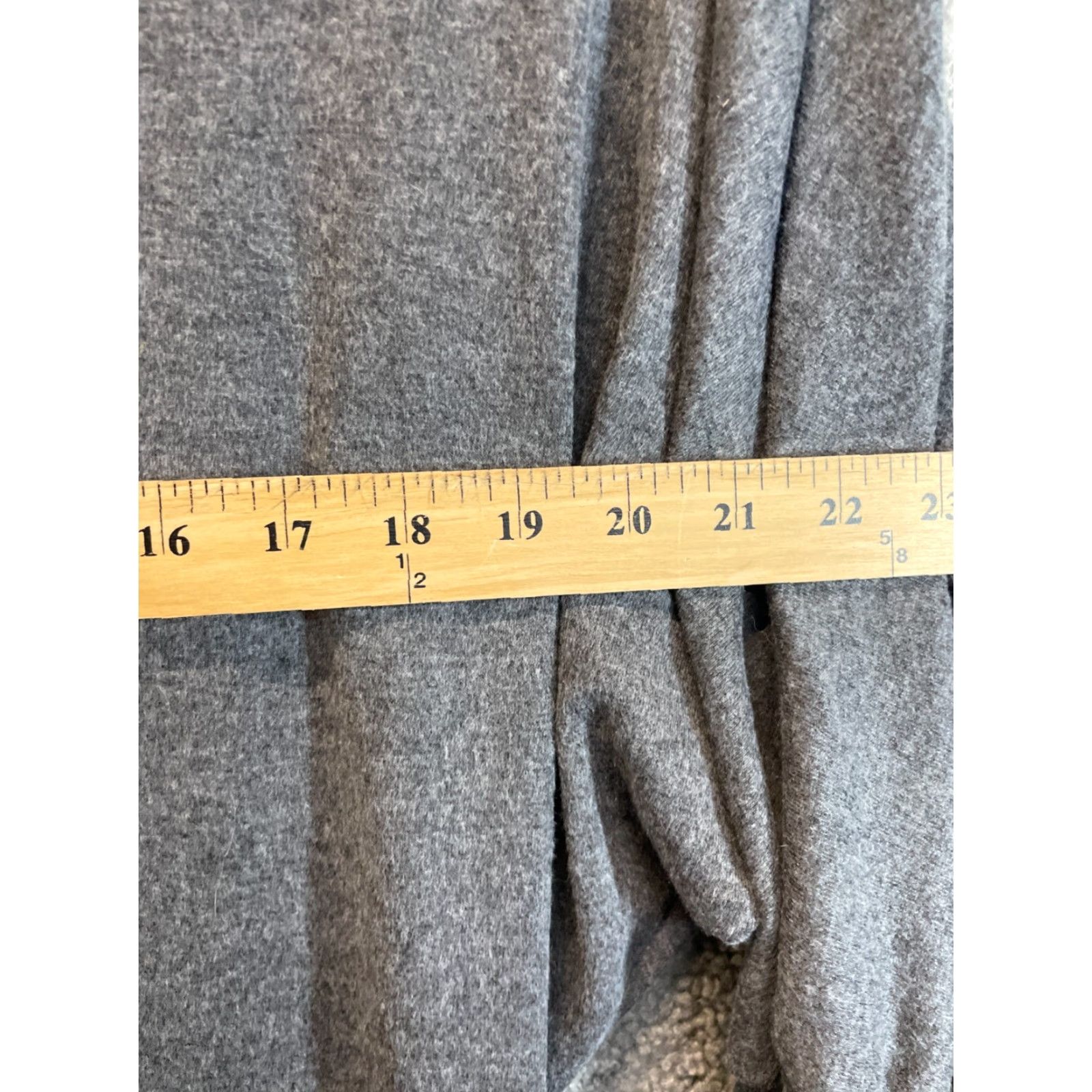 Vintage Women Solid Gray Pullover 3/4 Sleeves XL Sweater Casual Round Neck Polyester Classic Regular Fall Spring Women Pullover Size XL / US 12-14 / IT 48-50 - 3 Thumbnail