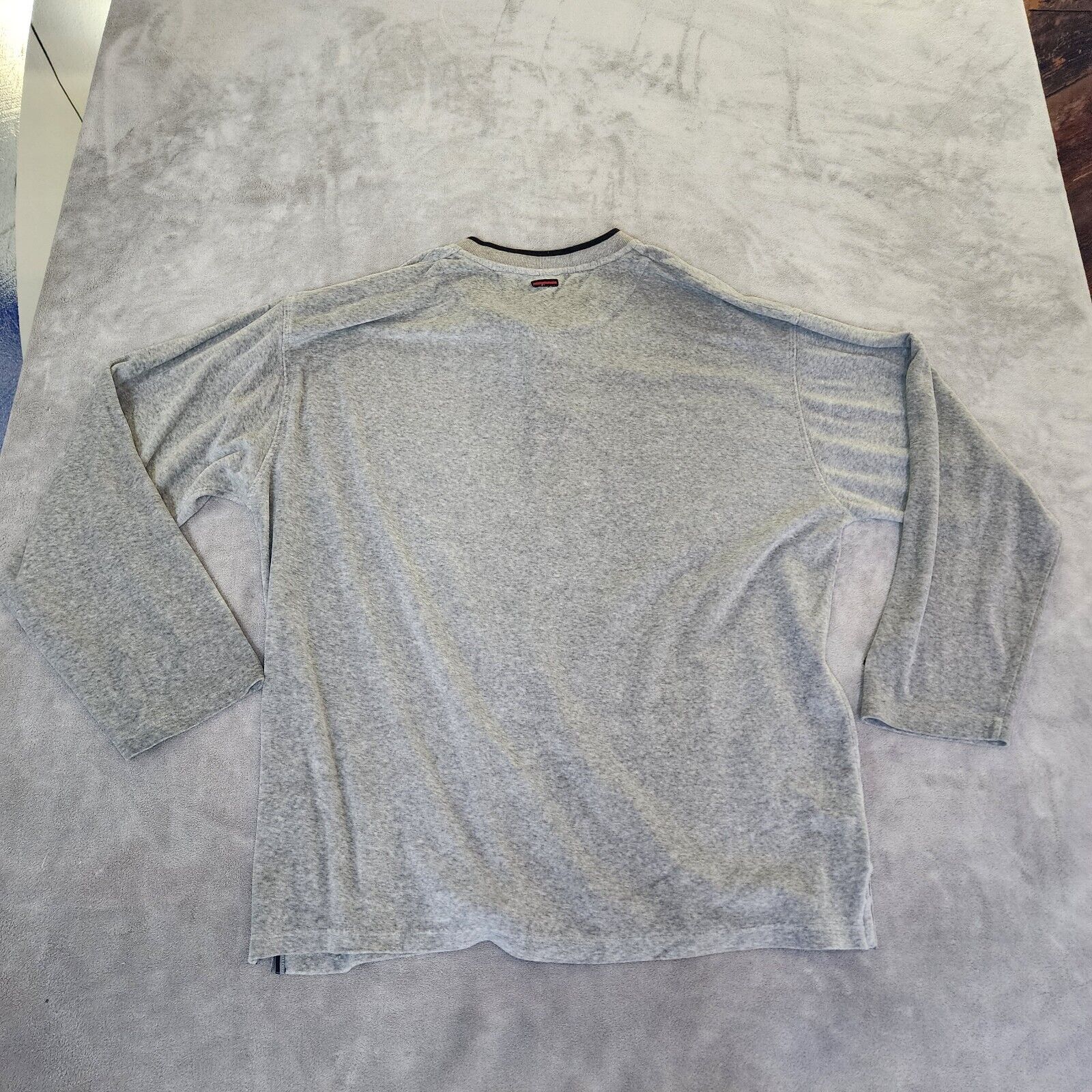 Fubu Fubu Men's Grey Henley Comfort Sweater M BAGGY READ DESC! Size US M / EU 48-50 / 2 - 2 Thumbnail