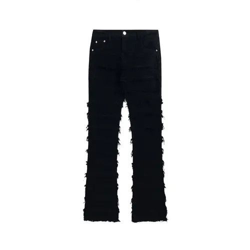 Jean punk damaged flared ripped jeans Size US 32 / EU 48 - 8 Thumbnail