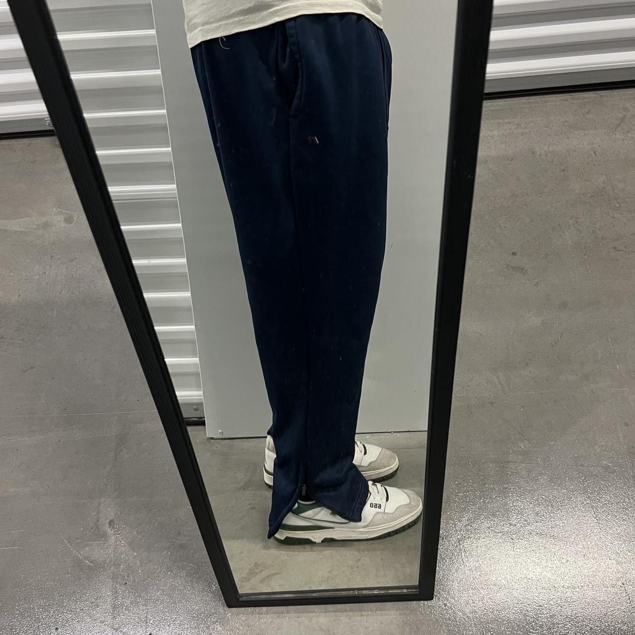 Russell Athletic Vintage Y2K/2000s Russell Athletics navy Blue sweatpants tracks with adjustable waistband and pockets! Size US 38 / EU 54 - 1 Thumbnail