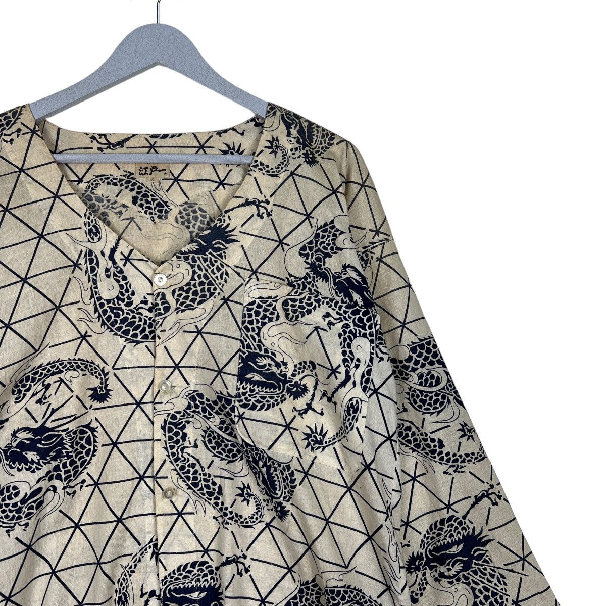 Japanese Brand 🔥 RARE VINTAGE KIMONO JAPAN DRAGON SHIRT CARDIGAN Size US L / EU 52-54 / 3 - 6 Thumbnail