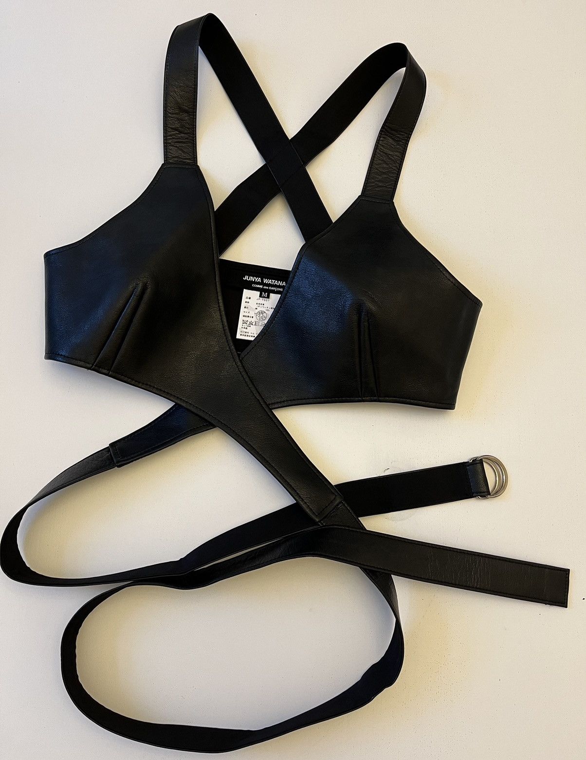 image of Junya Watanabe Vegan Leather Corset in Black, Women's (Size Medium)