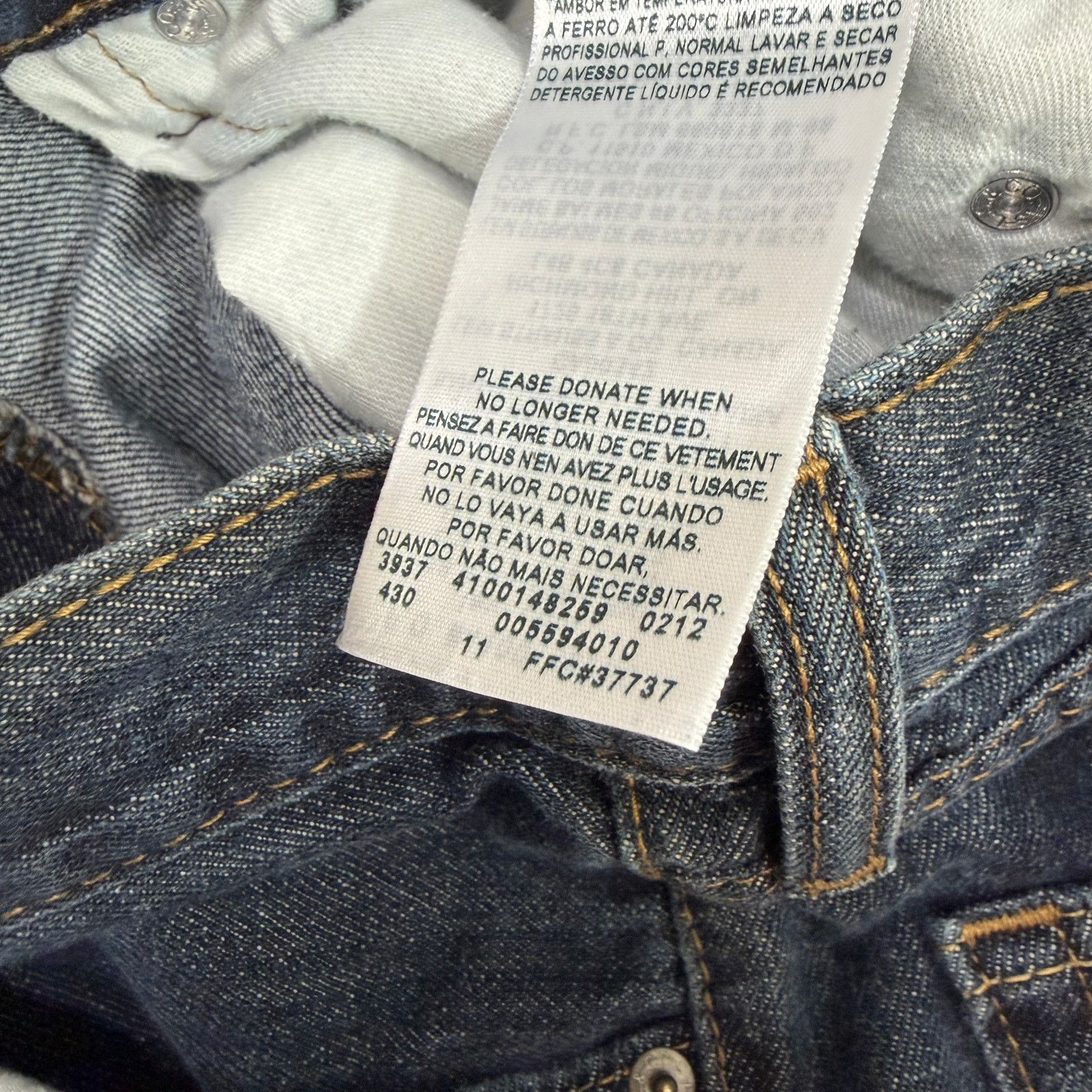 Levi's Vintage Levis 559 Jeans Men's 34x34 Relaxed Straight Loose Size US 34 / EU 50 - 4 Thumbnail