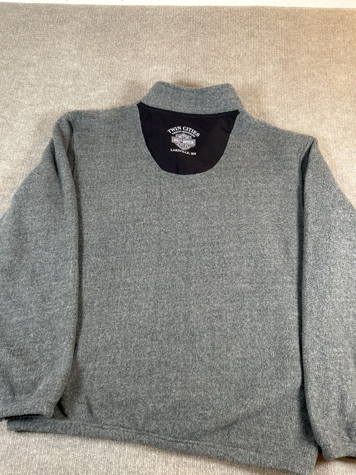 Harley Davidson Harley-Davidson Men’s 1/4 Zip Fleece 0196 Size US XL / EU 56 / 4 - 5 Thumbnail
