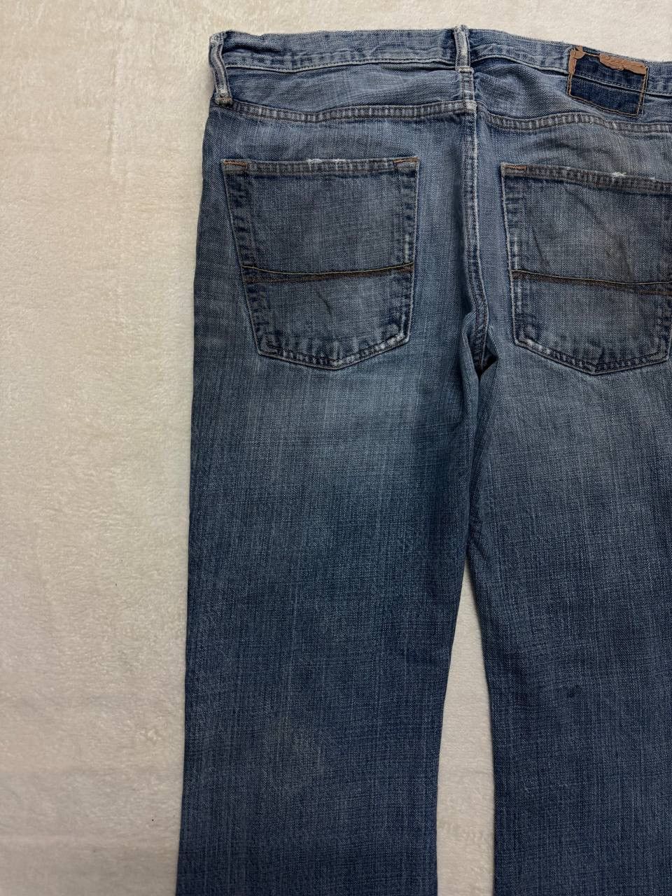 Vintage THRASHED 90s Style Abercrombie Rusty Distressed Flare Jean Size US 35 - 20 Thumbnail