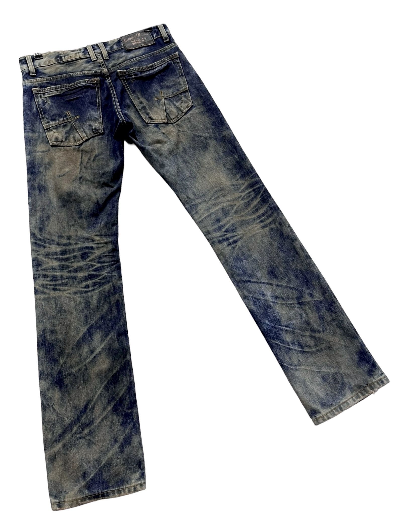 Seditionaries 🔥CRAZY Mudwash Seditionaries Punk Slim Fit Denim Size US 29 - 6 Thumbnail