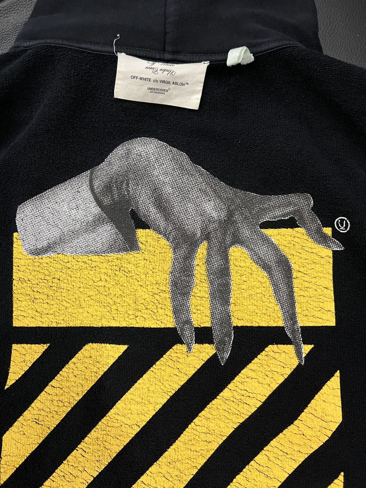 Off-White × Undercover Off-White by Undercover SS19 Reversible Skeleton Hand Zip Ho Size US M / EU 48-50 / 2 - 18 Thumbnail