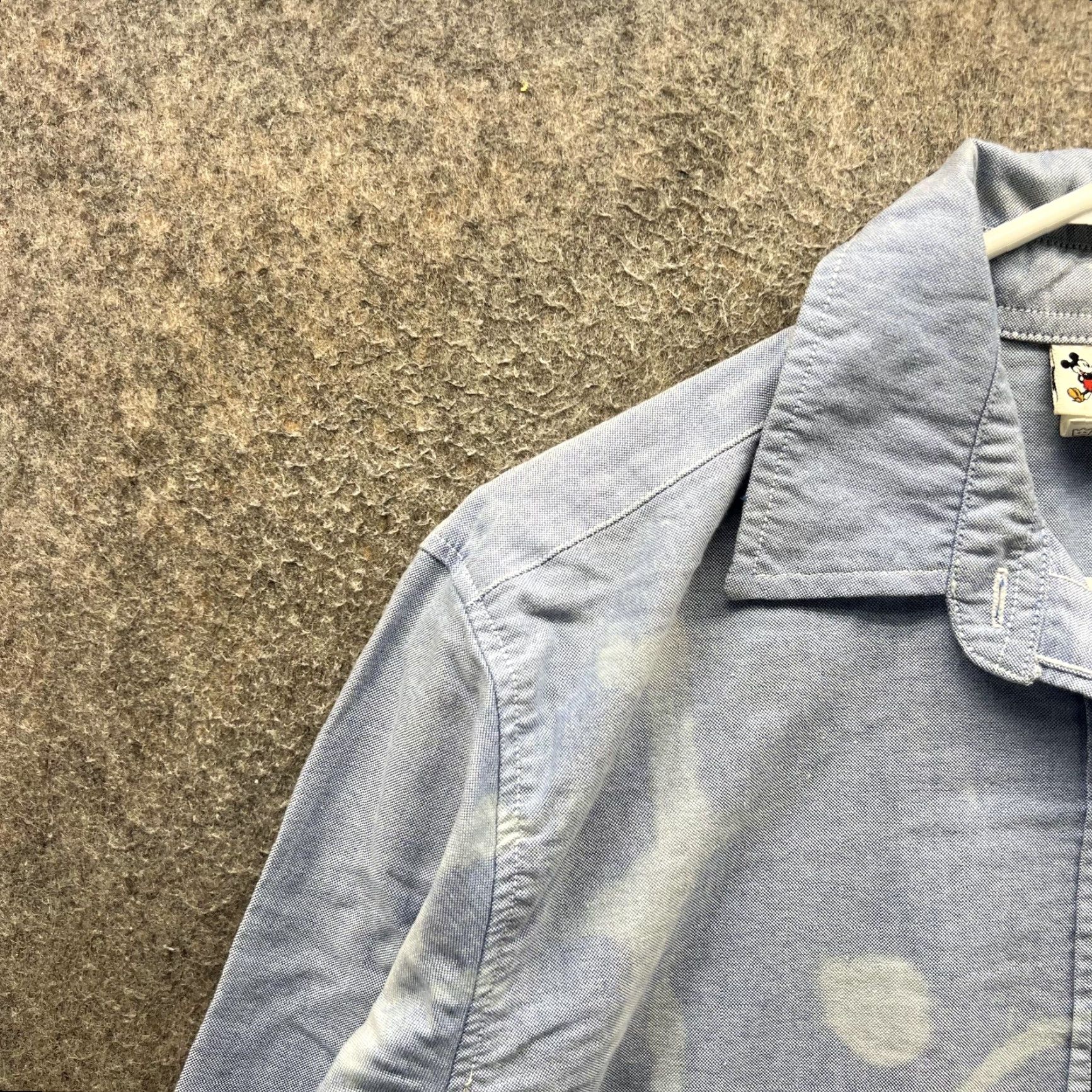 Disney VINTAGE Disney Shirt Womens Medium Blue Mickey Mouse Denim Long Sleeve Button Front Size M / US 6-8 / IT 42-44 - 7 Thumbnail
