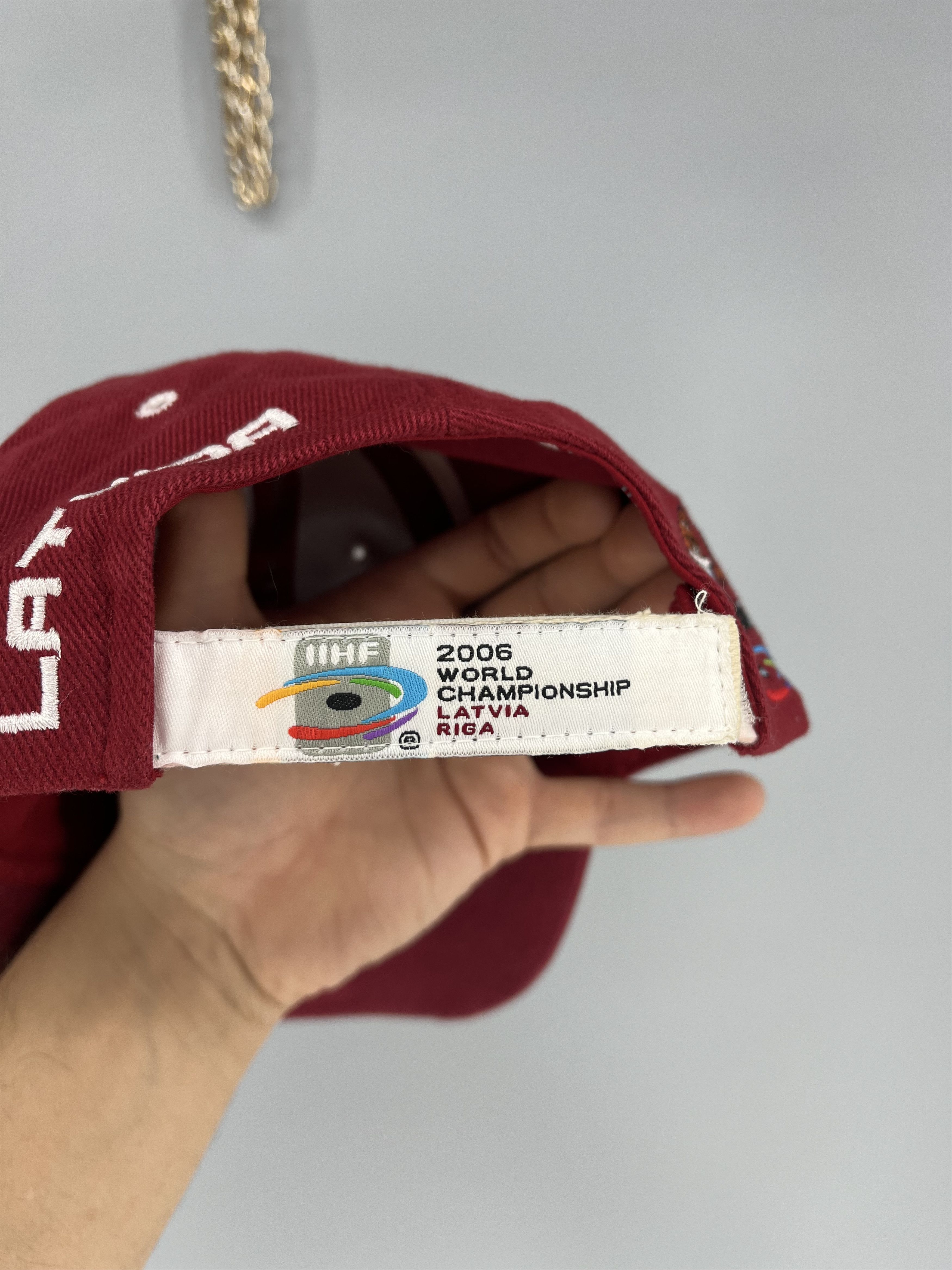 NHL Vintage Cap 2006 IIHF World Championship Hockey Latvia Size ONE SIZE - 7 Thumbnail
