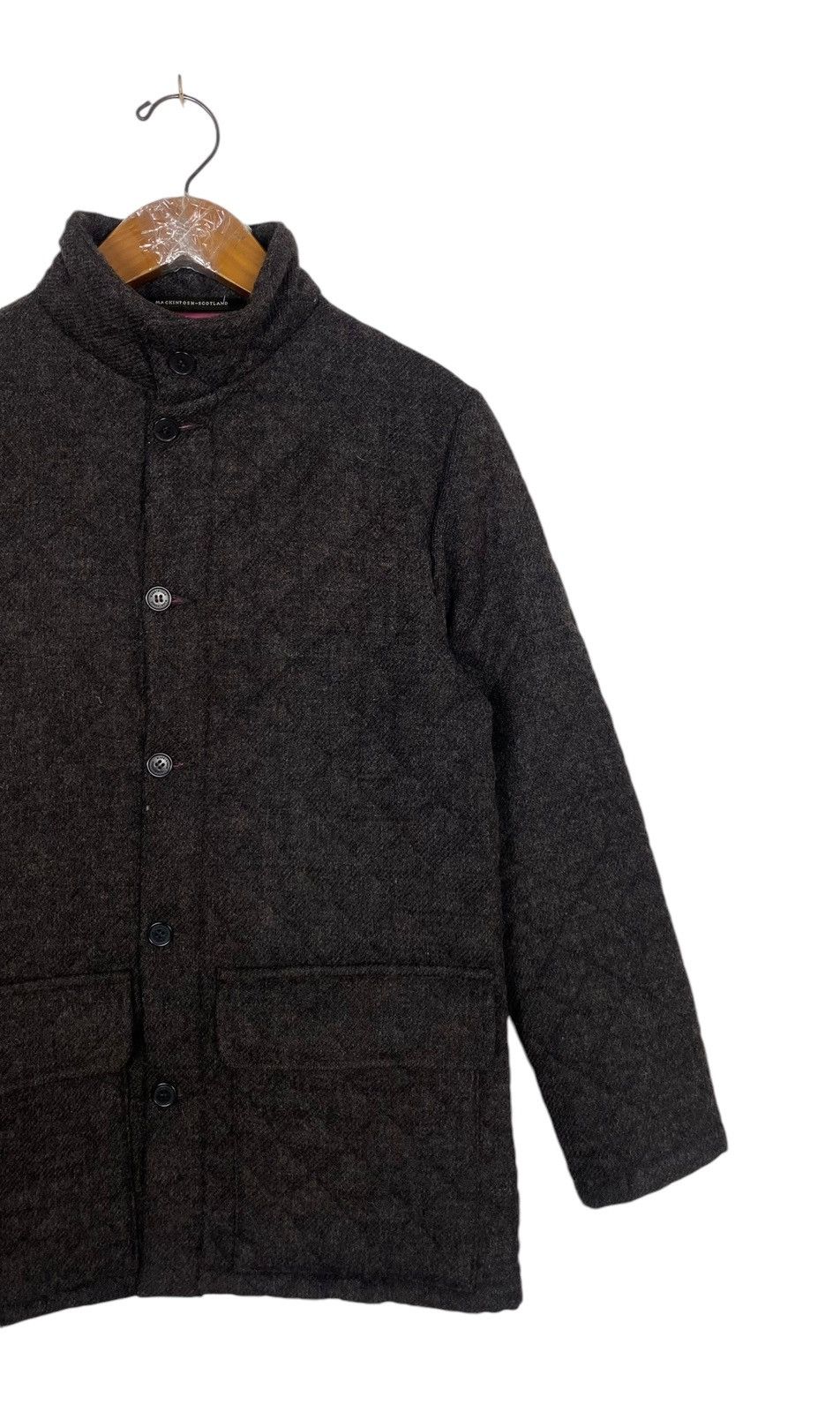 Mackintosh Rare‼️ Vintage Mackintosh Quited Wool Coat Made in Scotland Size S / US 4 / IT 40 - 3 Thumbnail