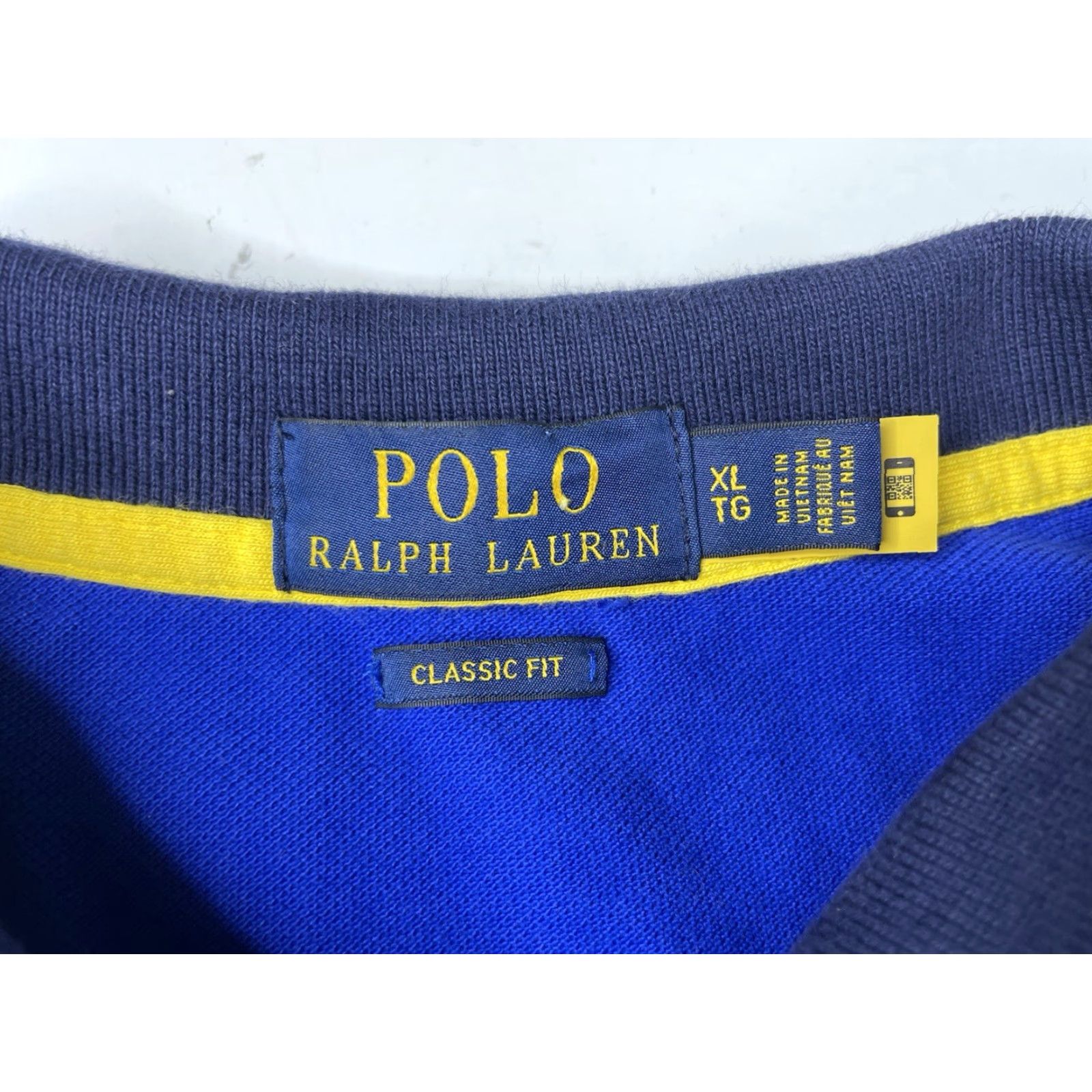 Polo Ralph Lauren Polo Ralph Lauren Polo Rugby Shirt Big Pony Classic Mens XL Knit Button-Down Collar Blue Size US XL / EU 56 / 4 - 3 Thumbnail