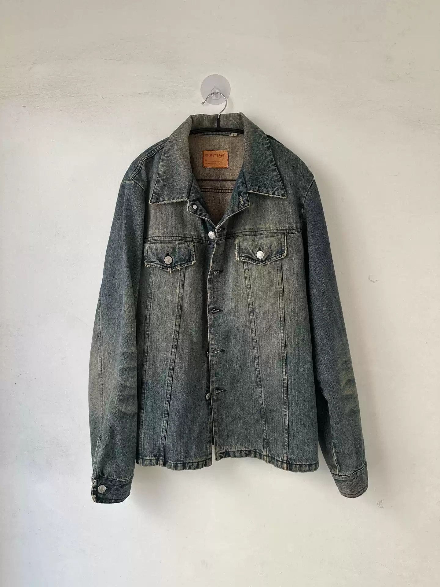 helmut lang slim shirt jacket shirt vibe denim 1998