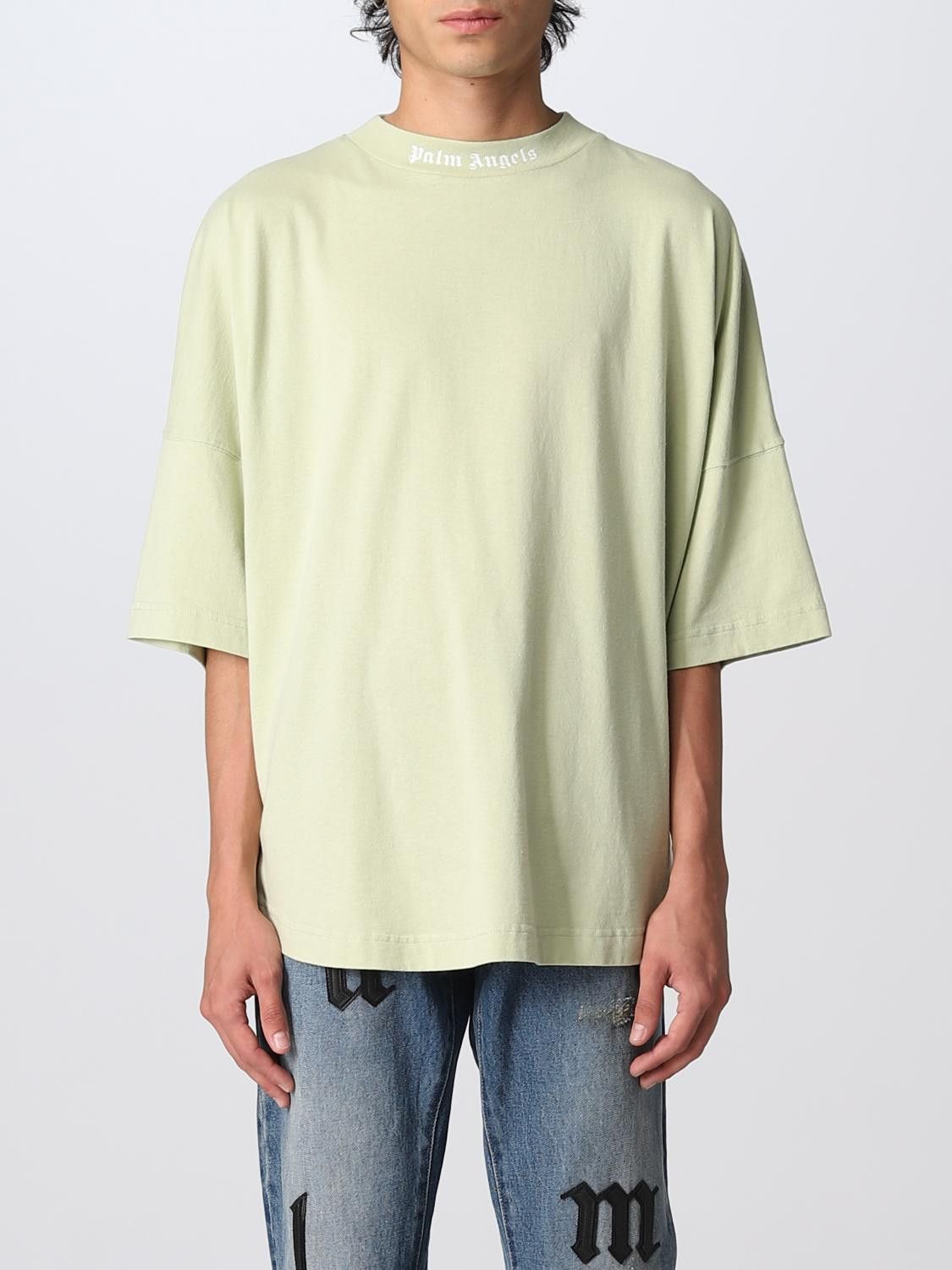 Palm Angels Mint Green Classic Back Logo Oversized T-Shirt Size M / US 6-8 / IT 42-44 - 3 Thumbnail