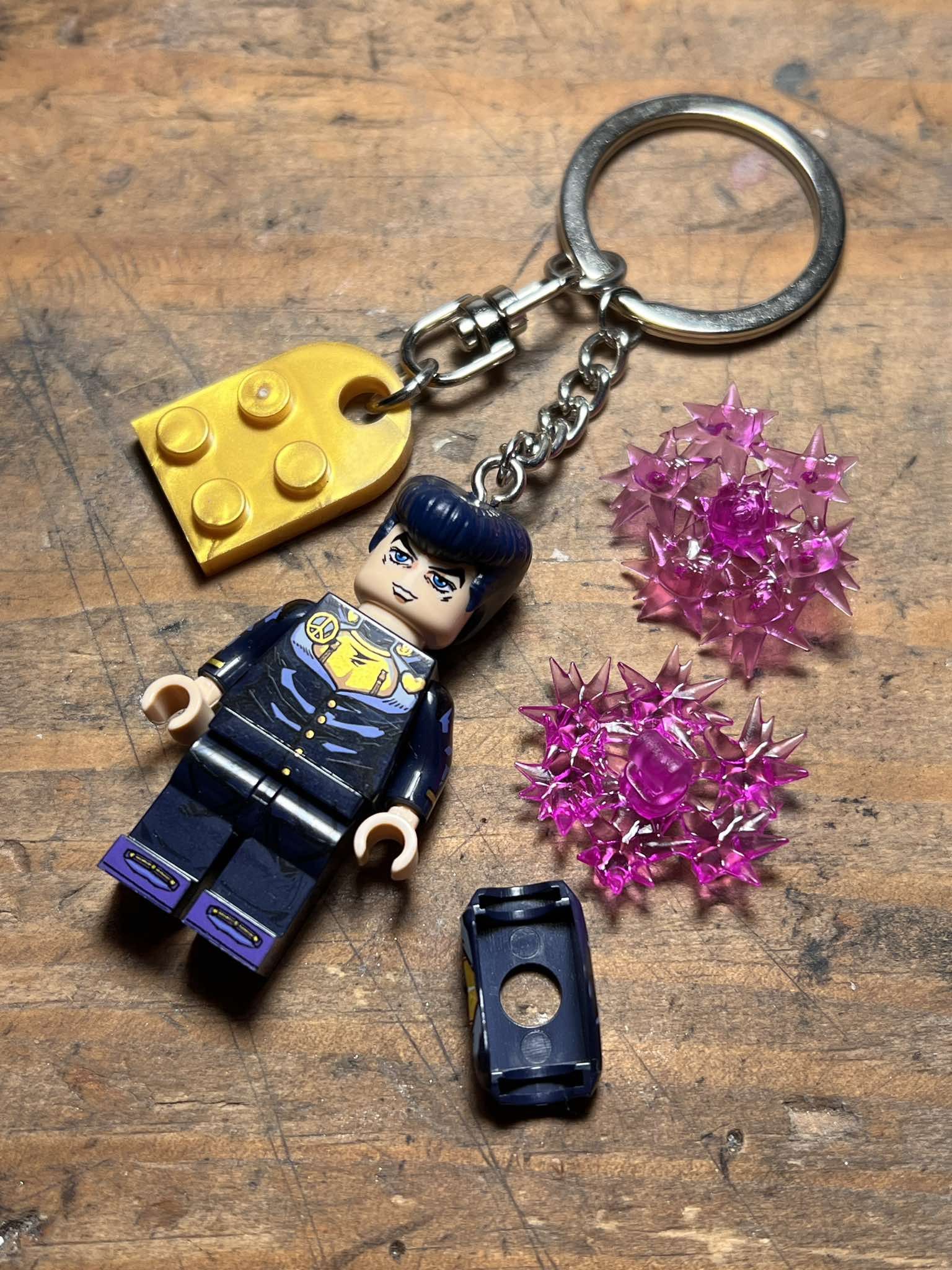 Anime Jojo joseph josuke anime mini figurine keychain keyring Size ONE SIZE - 3 Thumbnail