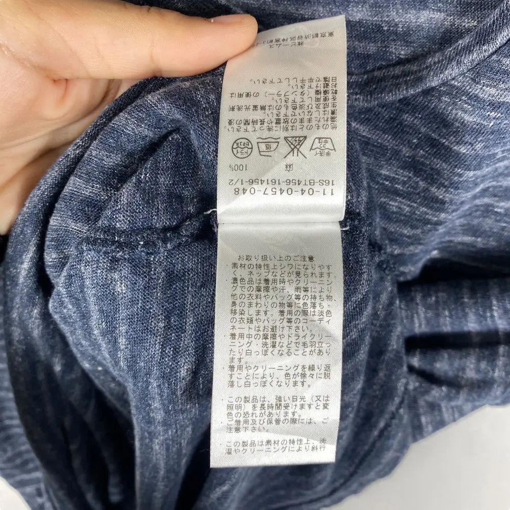 Beams Plus Japanese Brand BEAMS Flanders Linen Stripes Tee Shirt Medium Size US M / EU 48-50 / 2 - 7 Thumbnail